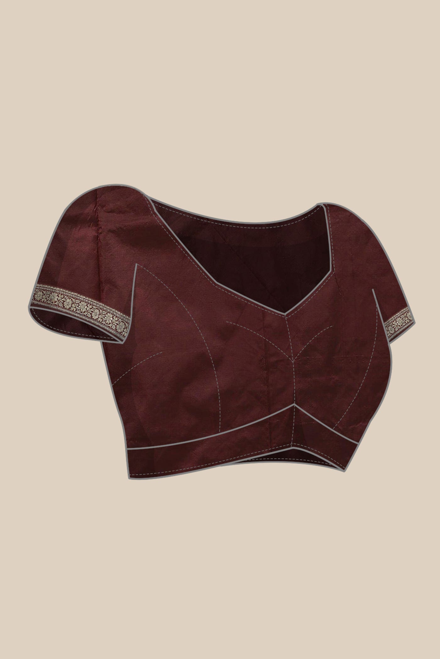 Maroon Banarasi Katan Silk Saree