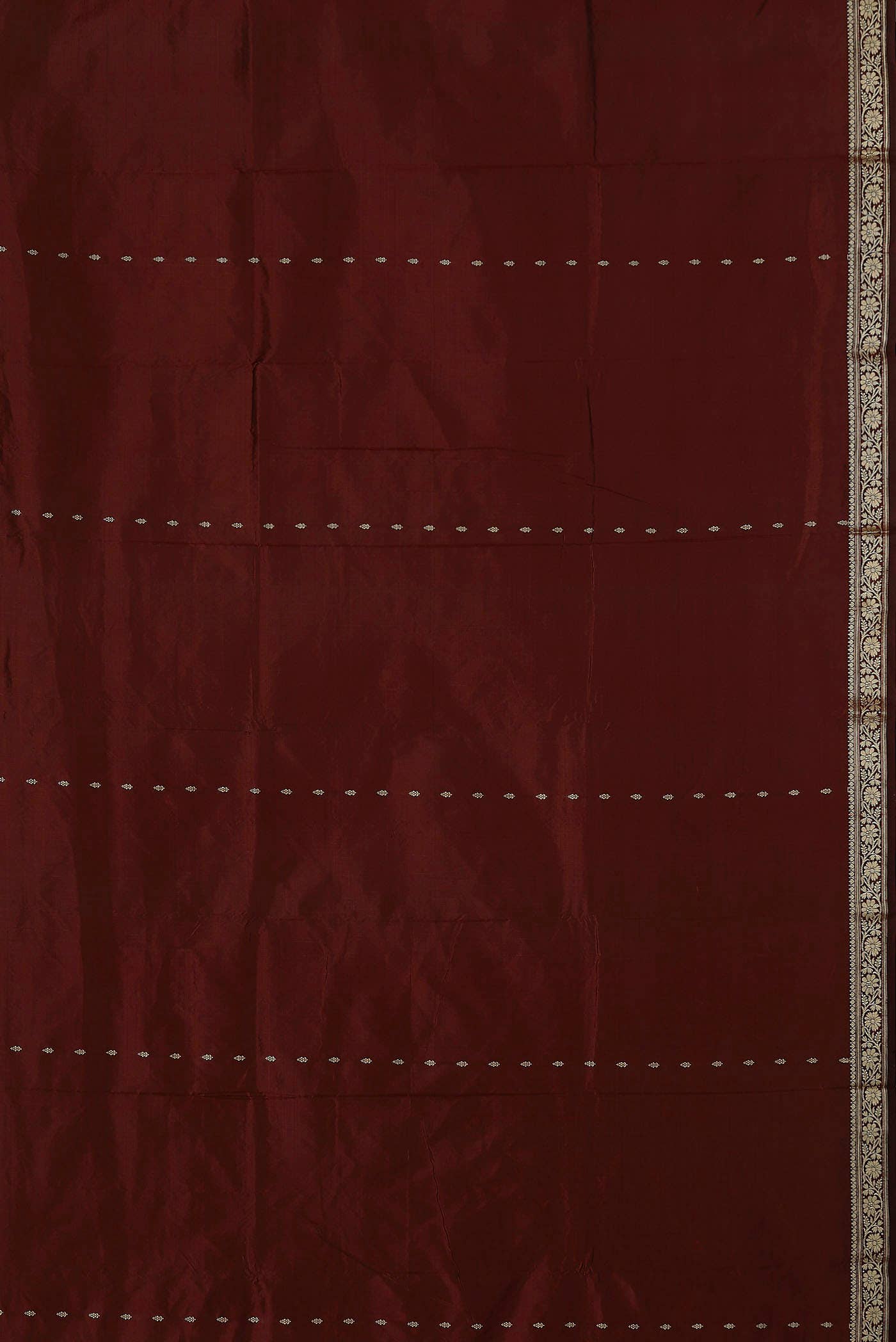 Maroon Banarasi Katan Silk Saree