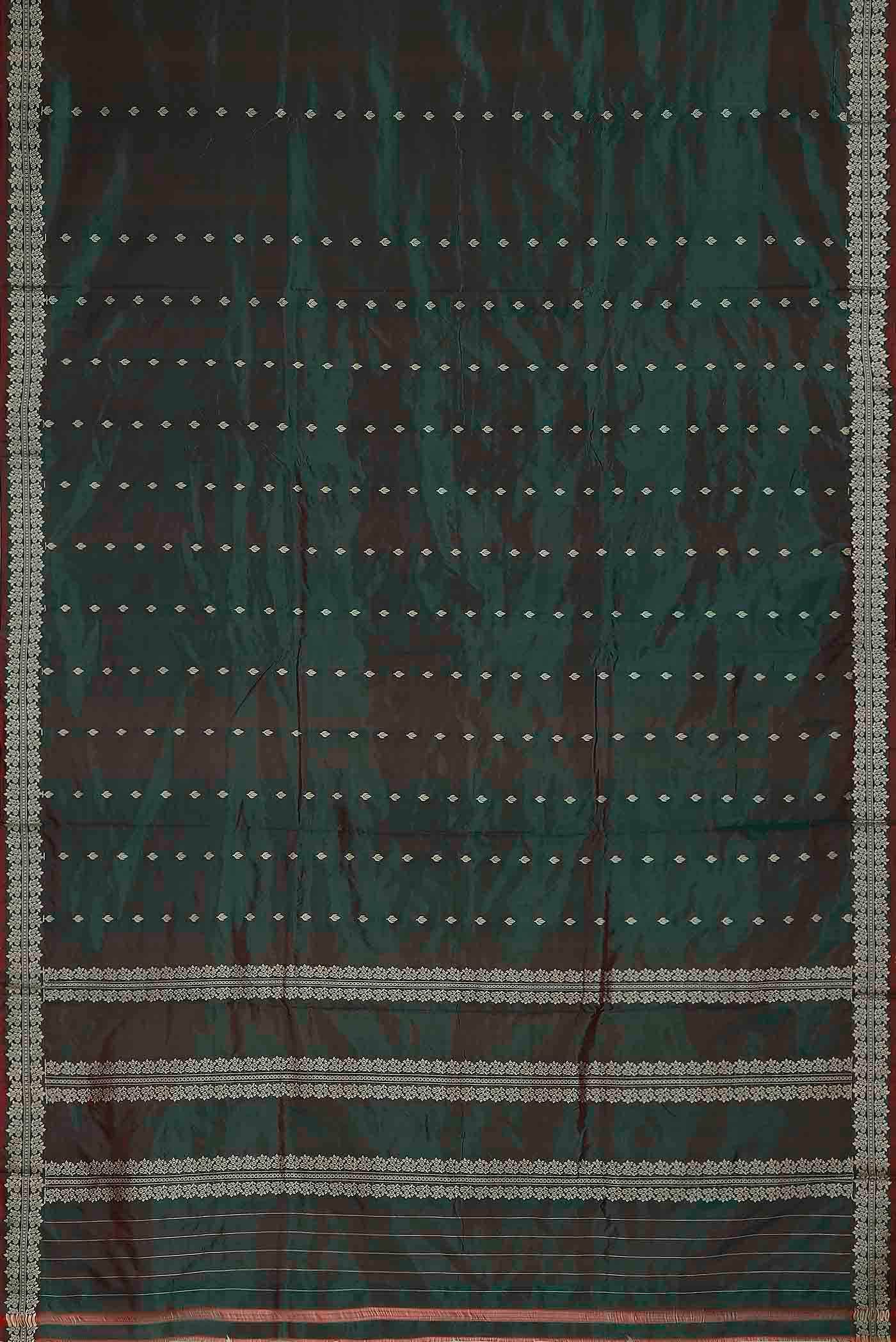 Green Banarasi Katan Silk Saree