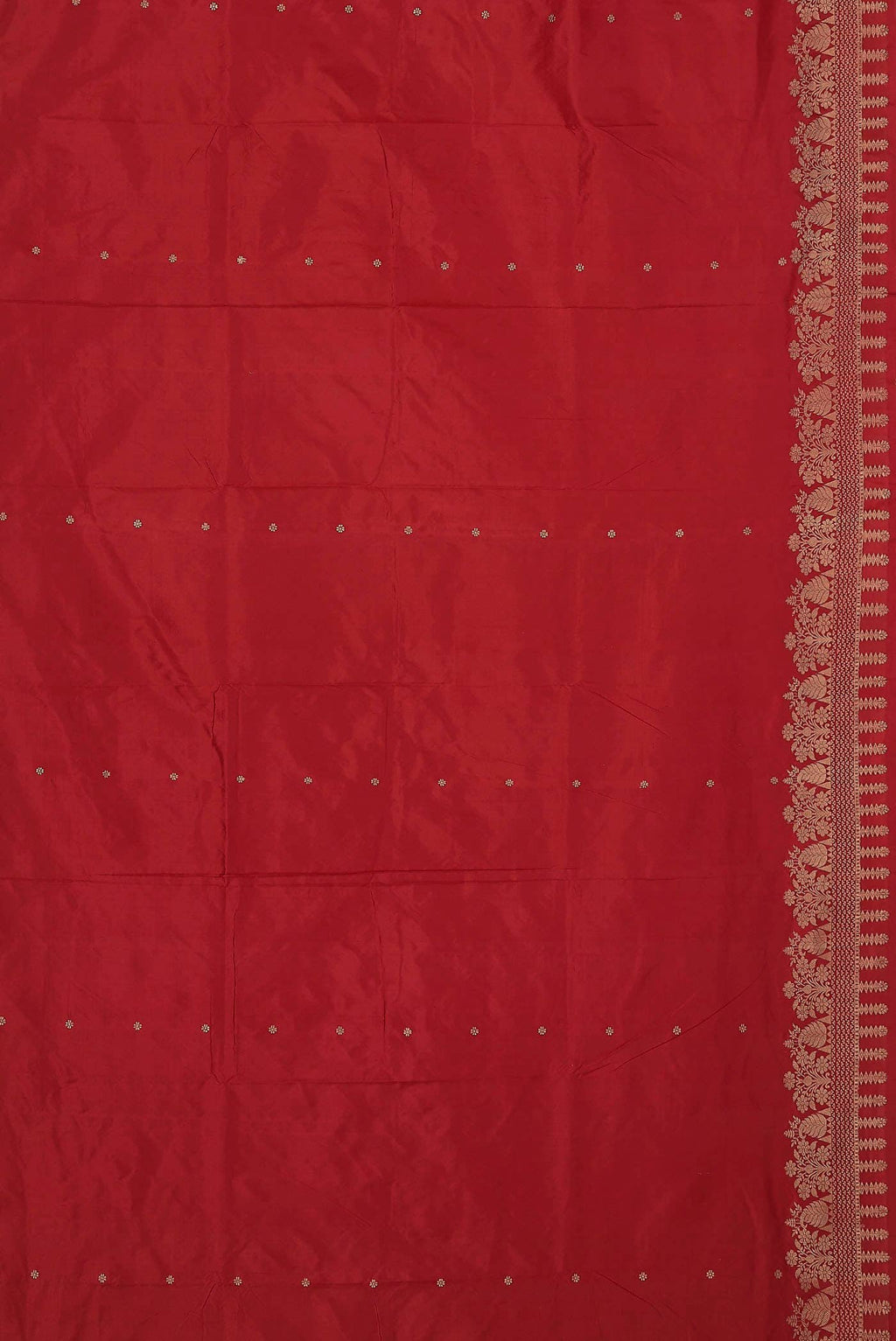 Red Banarasi Katan Silk Saree