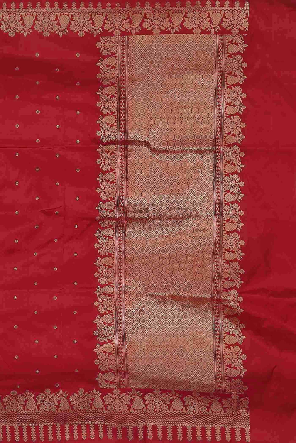 Red Banarasi Katan Silk Saree