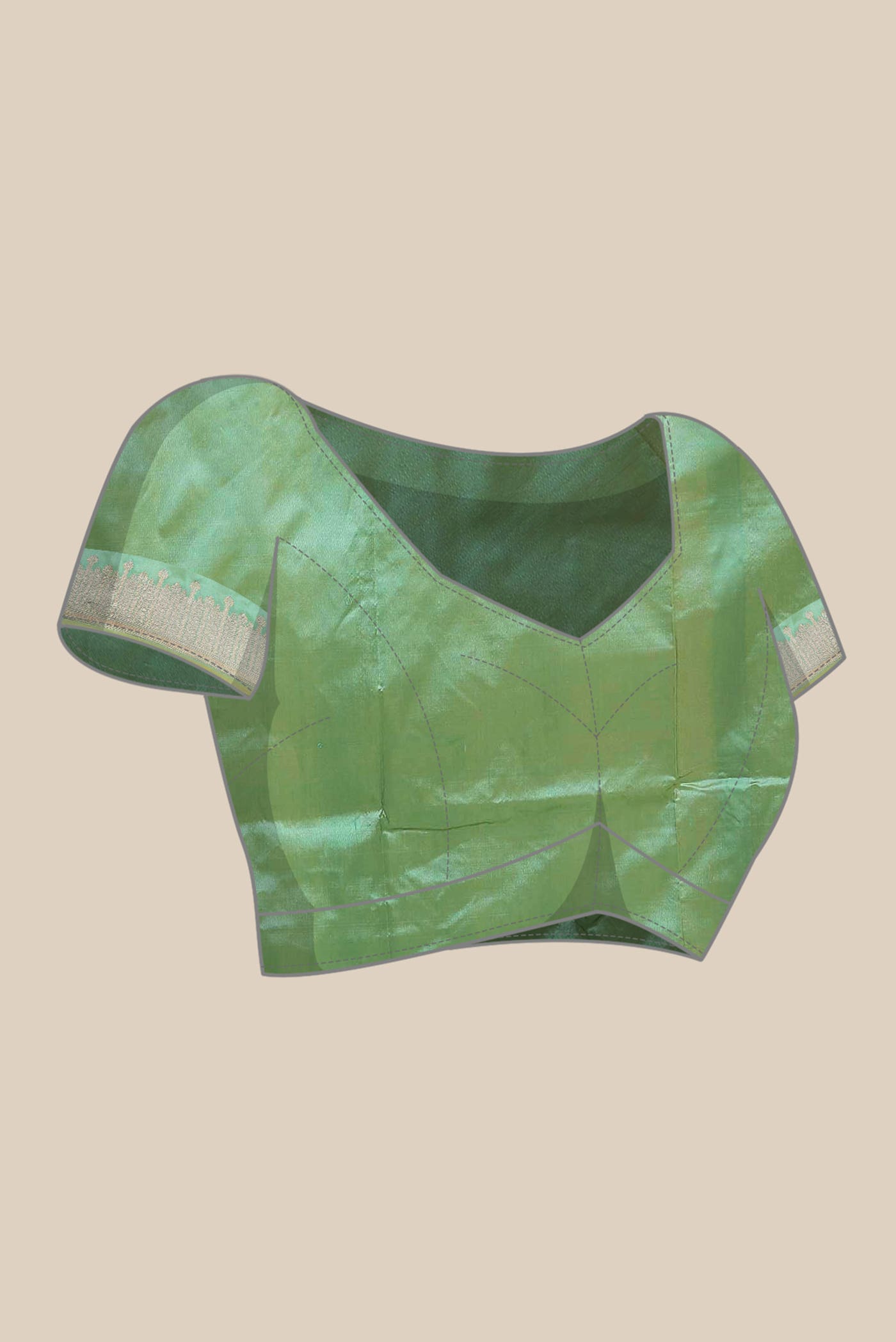 Green Banarasi Katan Silk Saree