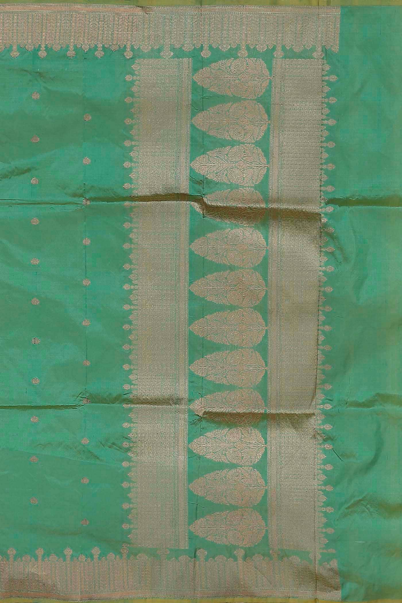 Green Banarasi Katan Silk Saree