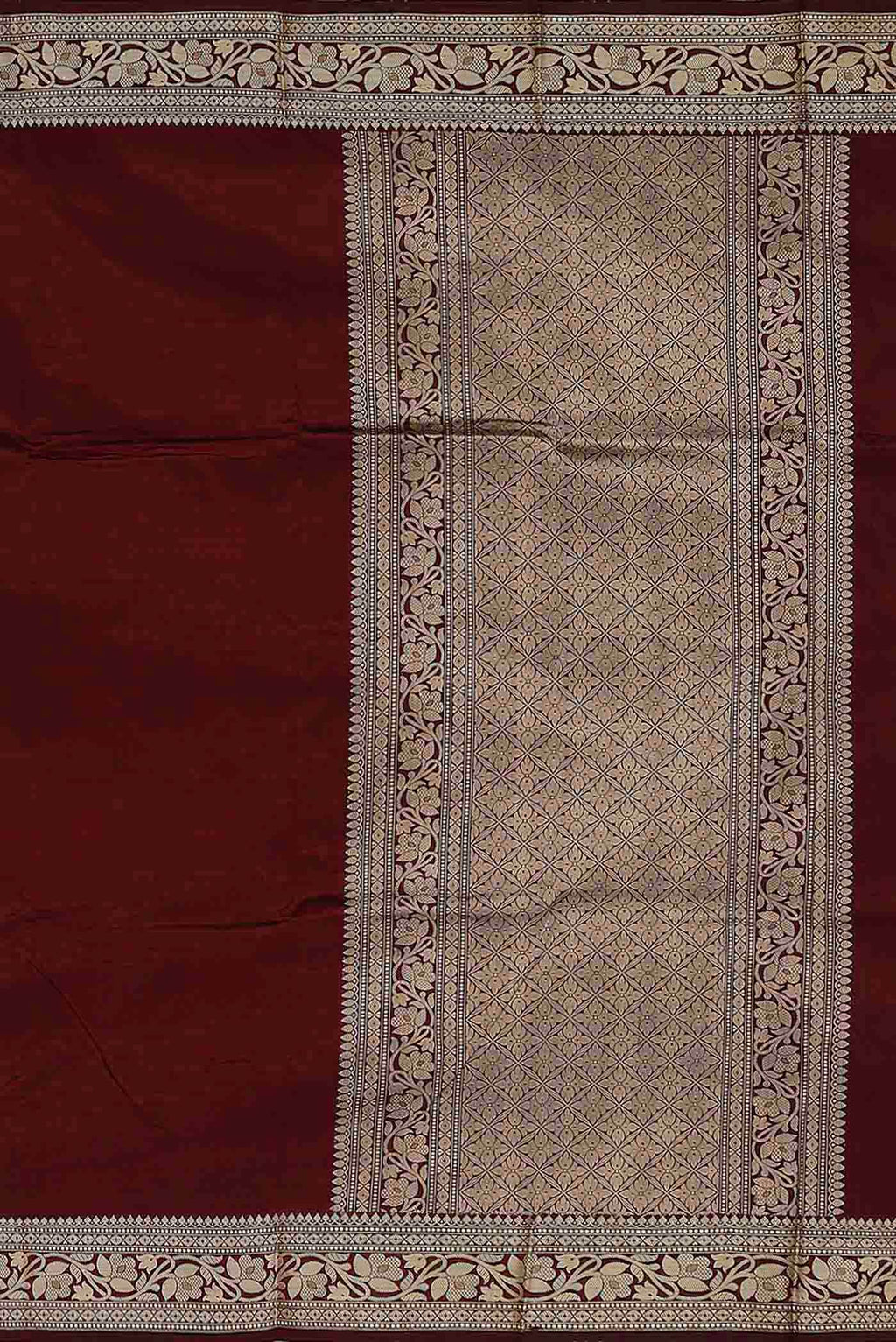 Maroon Banarasi Katan Silk Saree