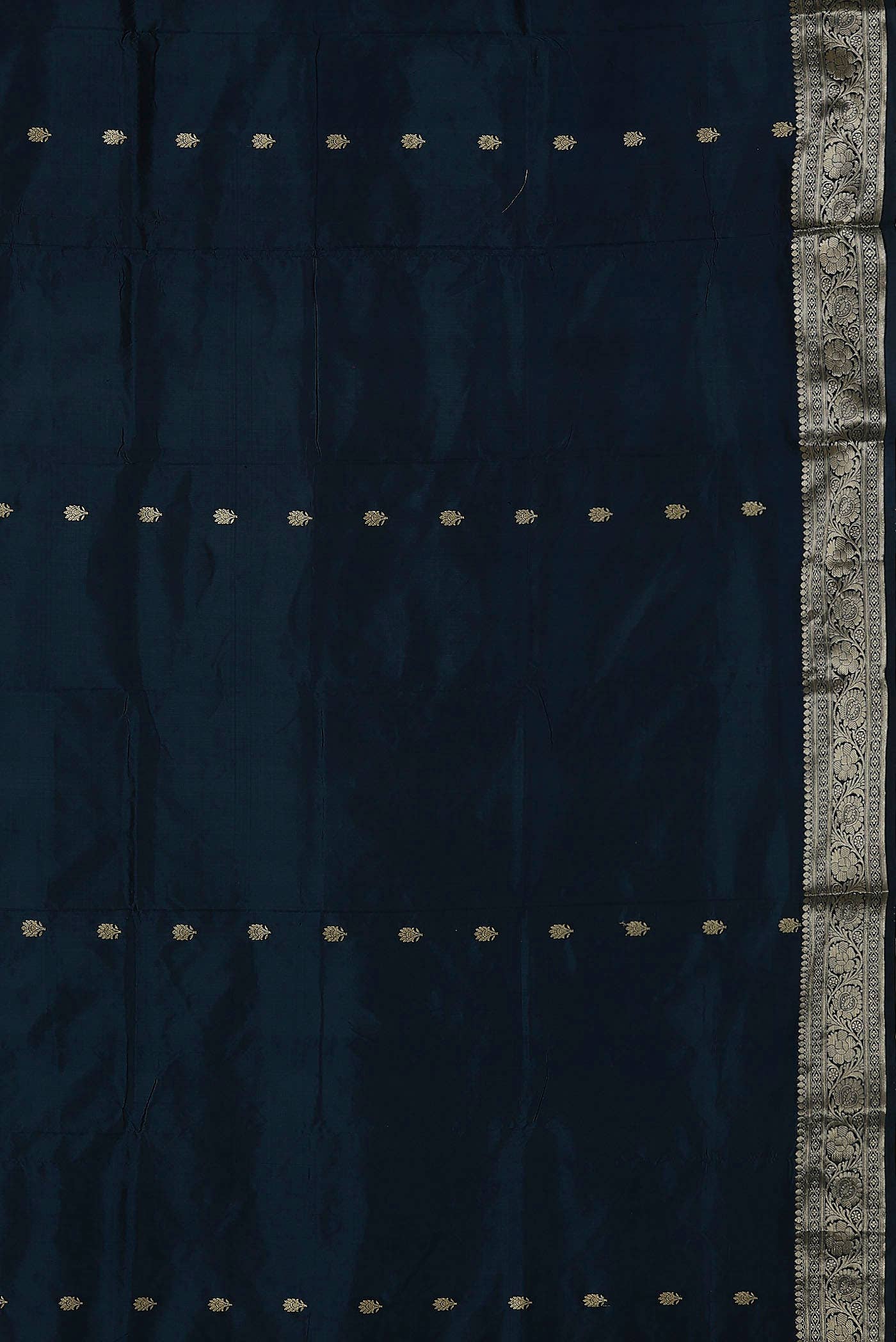 Blue Banarasi Katan Silk Saree
