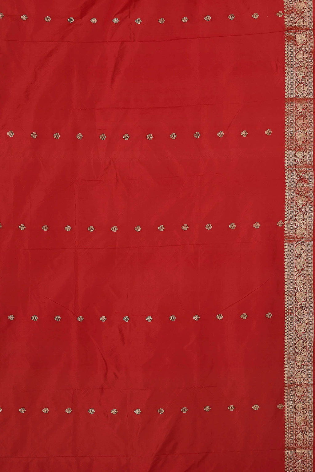Red Banarasi Katan Silk Saree