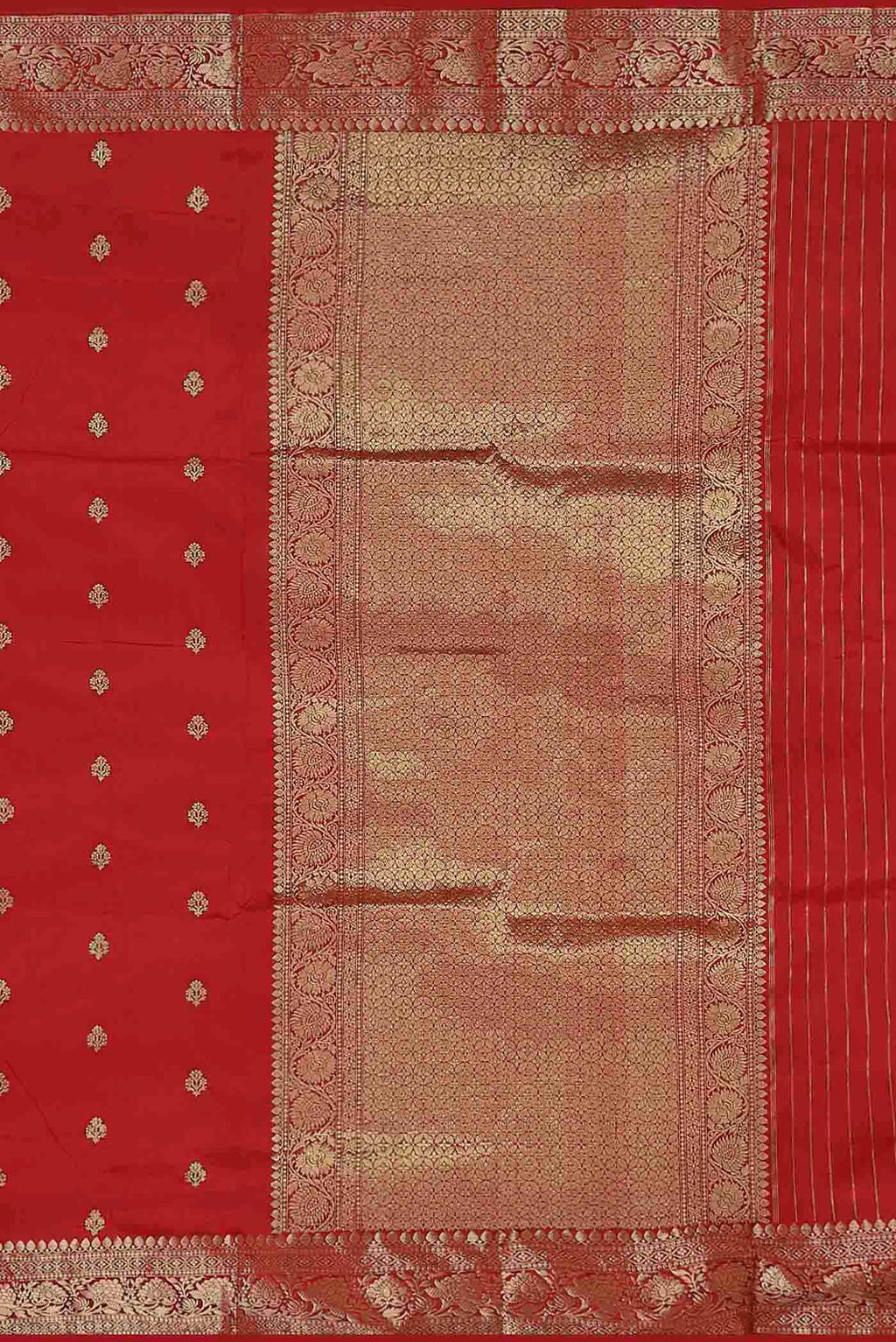 Red Banarasi Katan Silk Saree