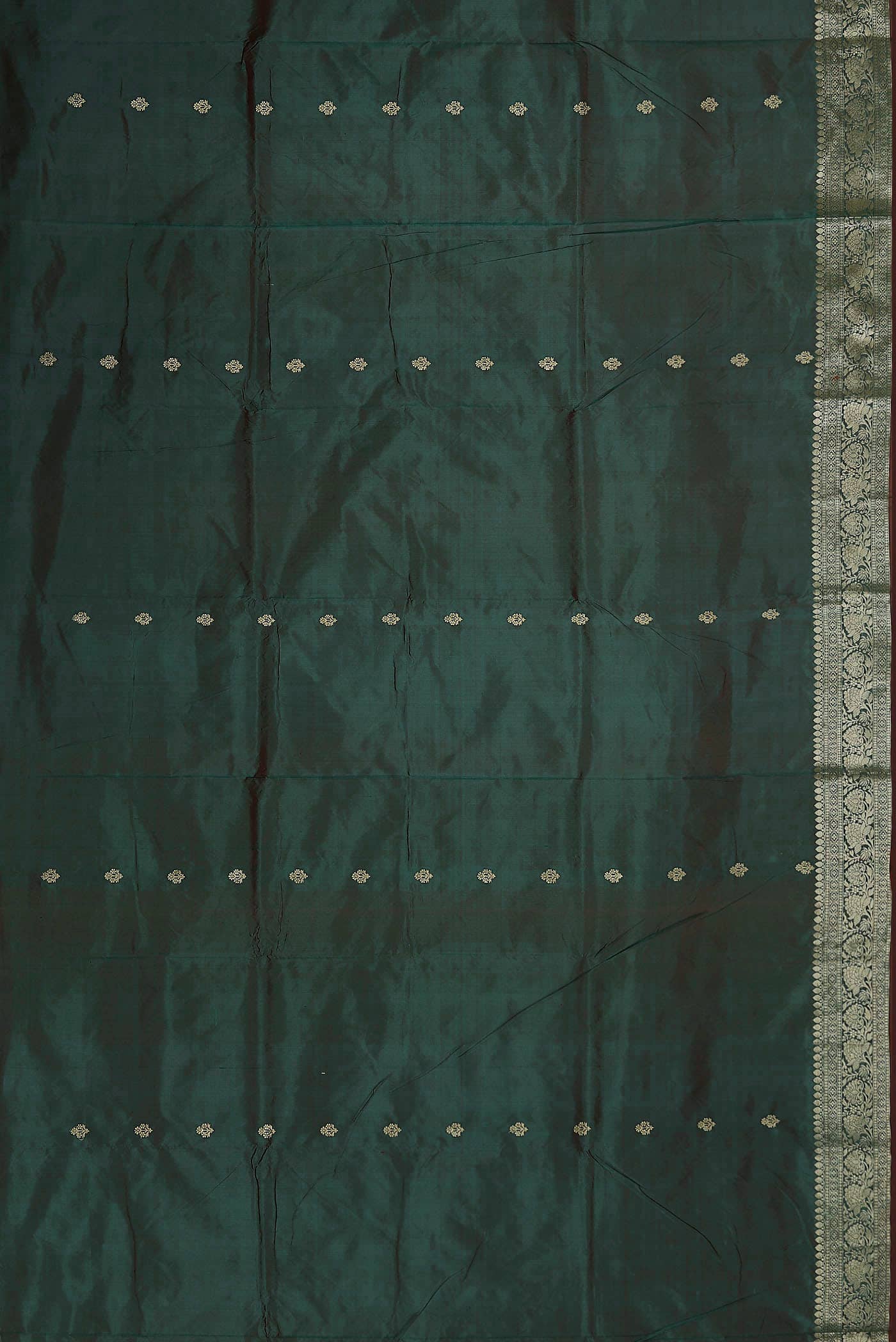 Green Banarasi Katan Silk Saree