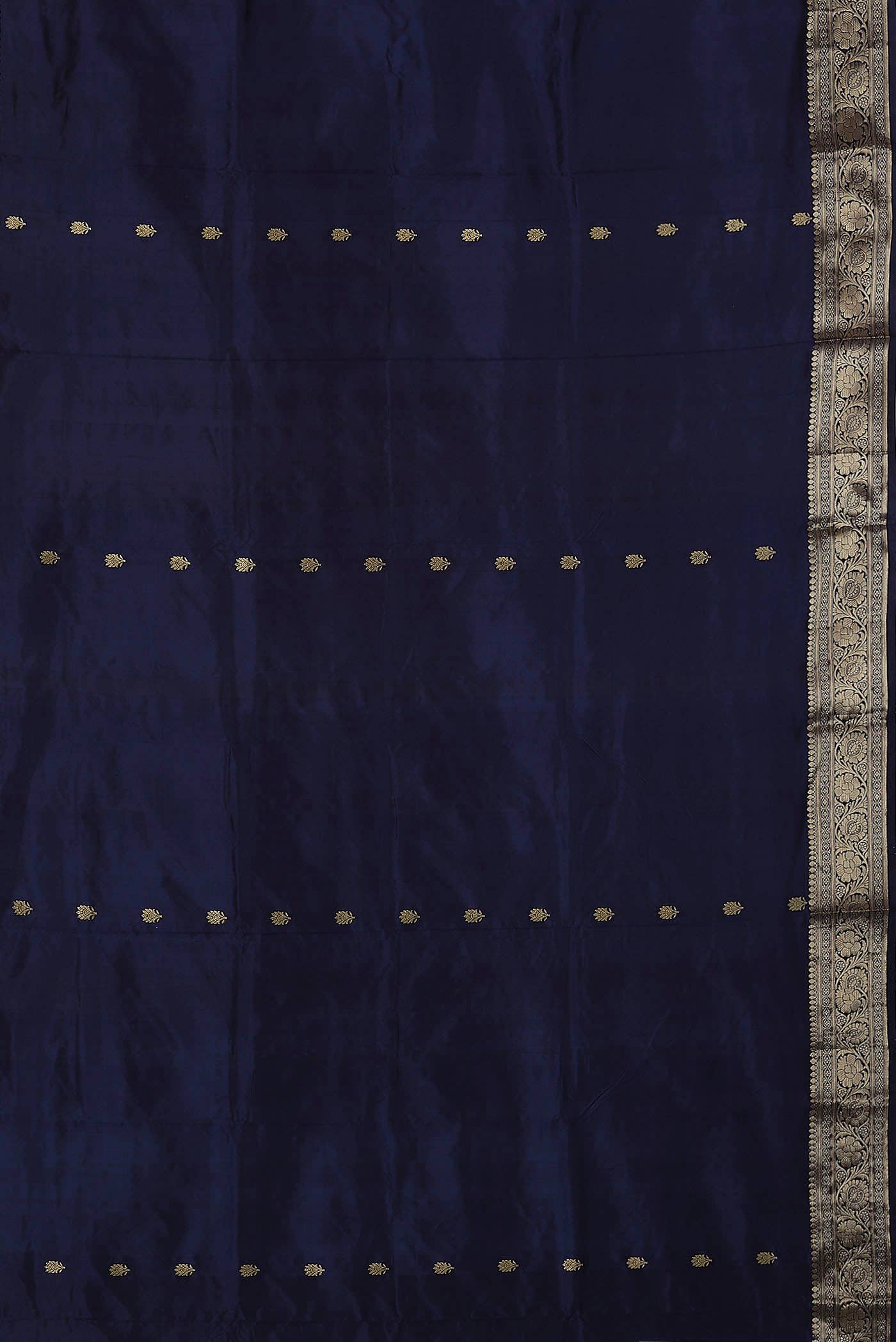 Blue Banarasi Katan Silk Saree