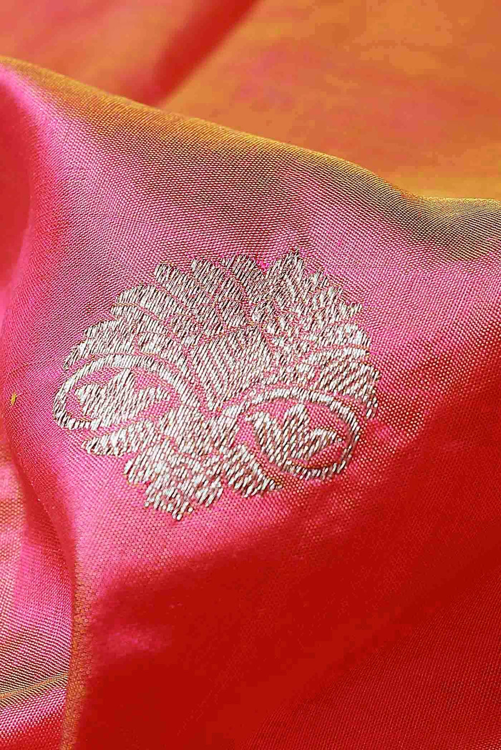 Pink Banarasi Katan Silk Saree