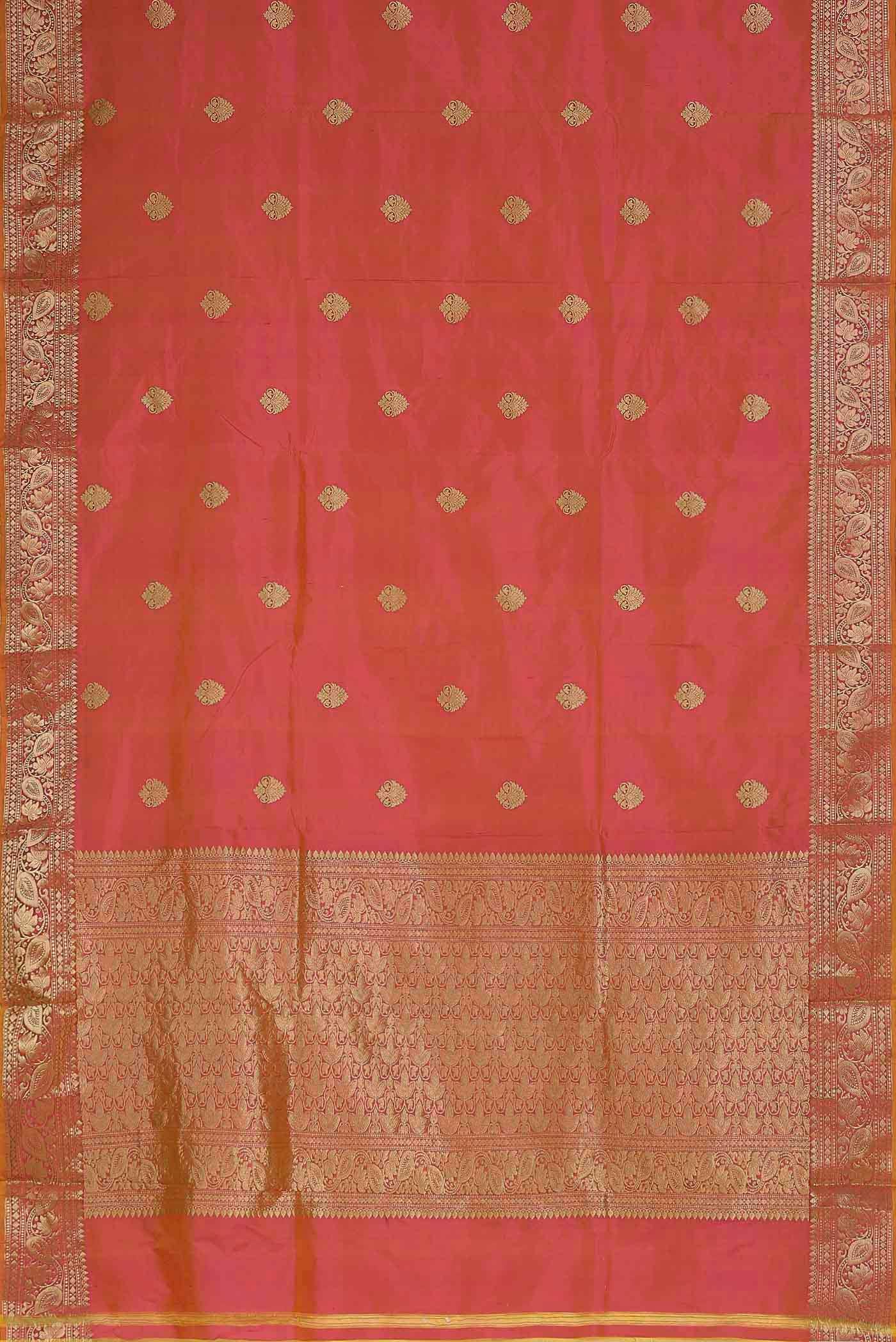 Pink Banarasi Katan Silk Saree