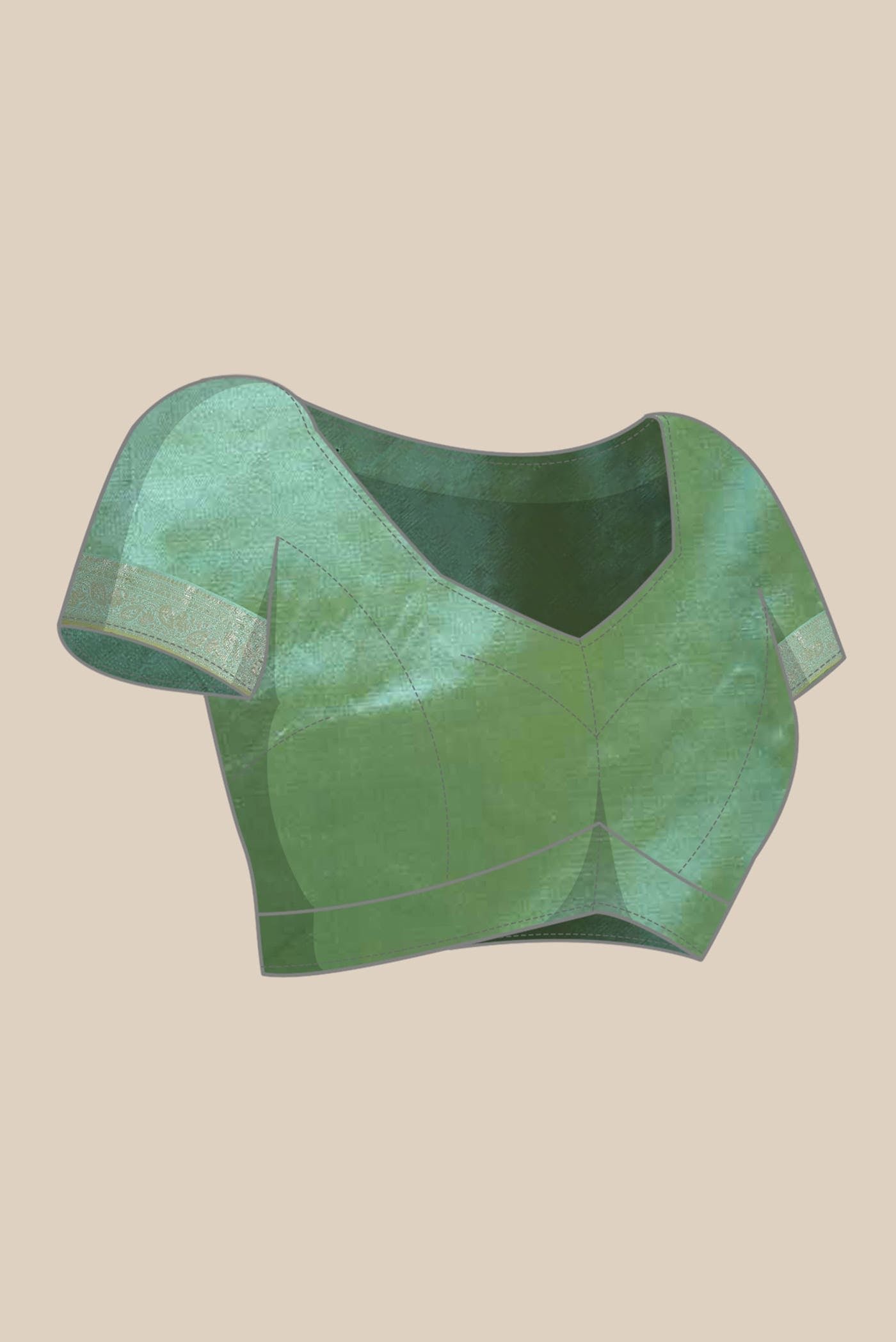 Green Banarasi Katan Silk Saree