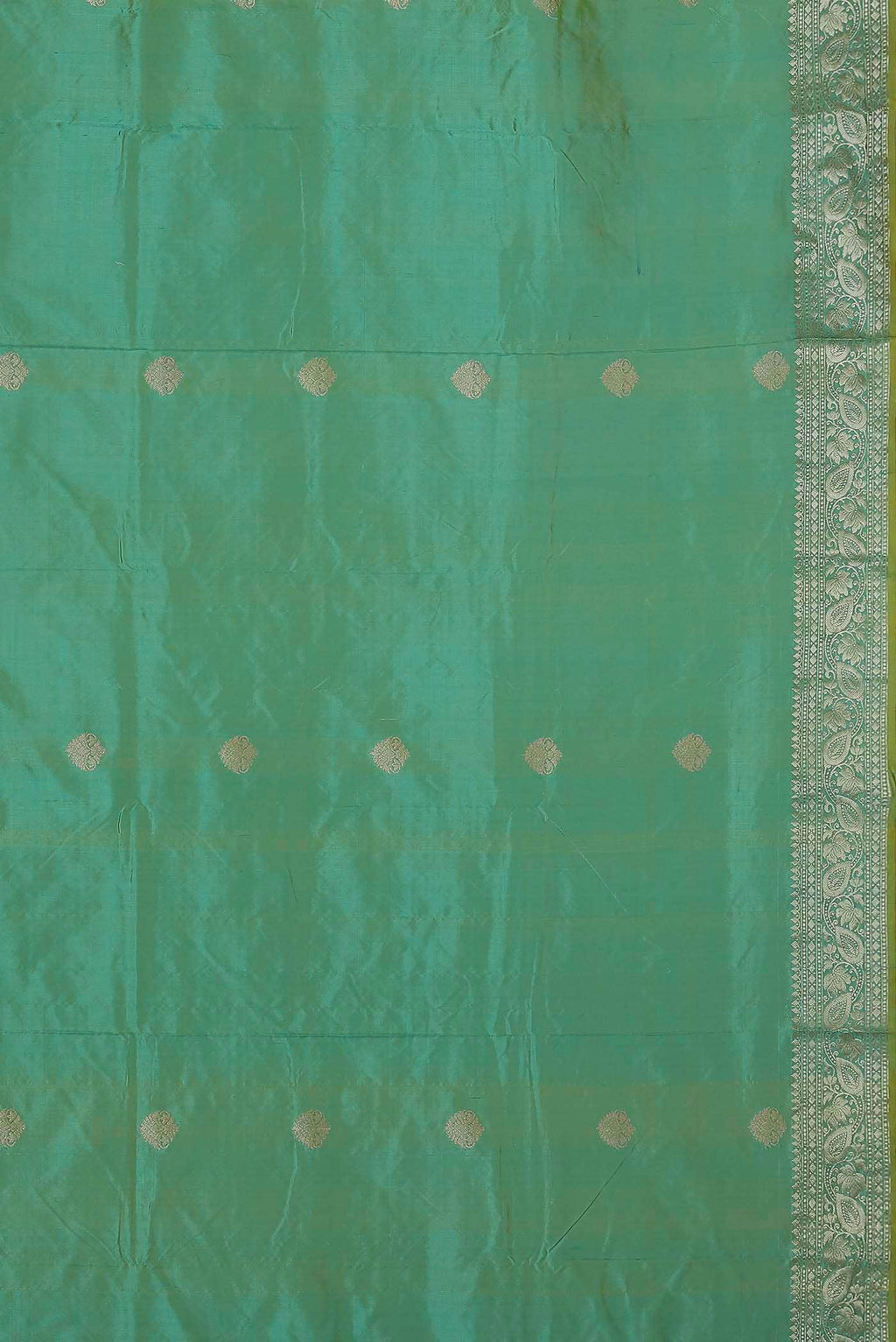 Green Banarasi Katan Silk Saree