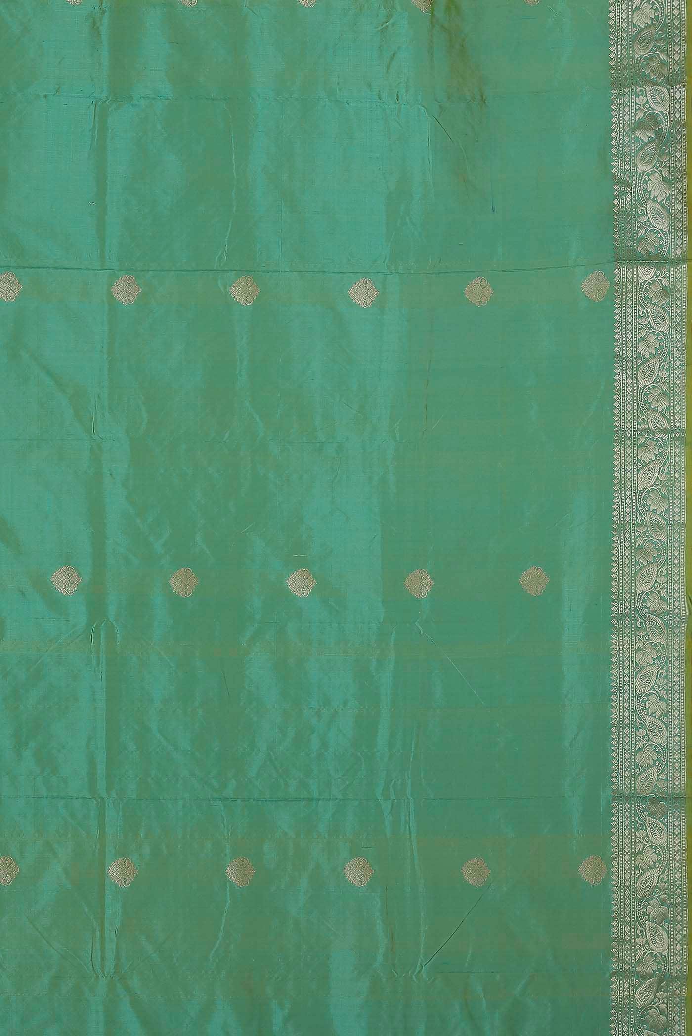 Green Banarasi Katan Silk Saree