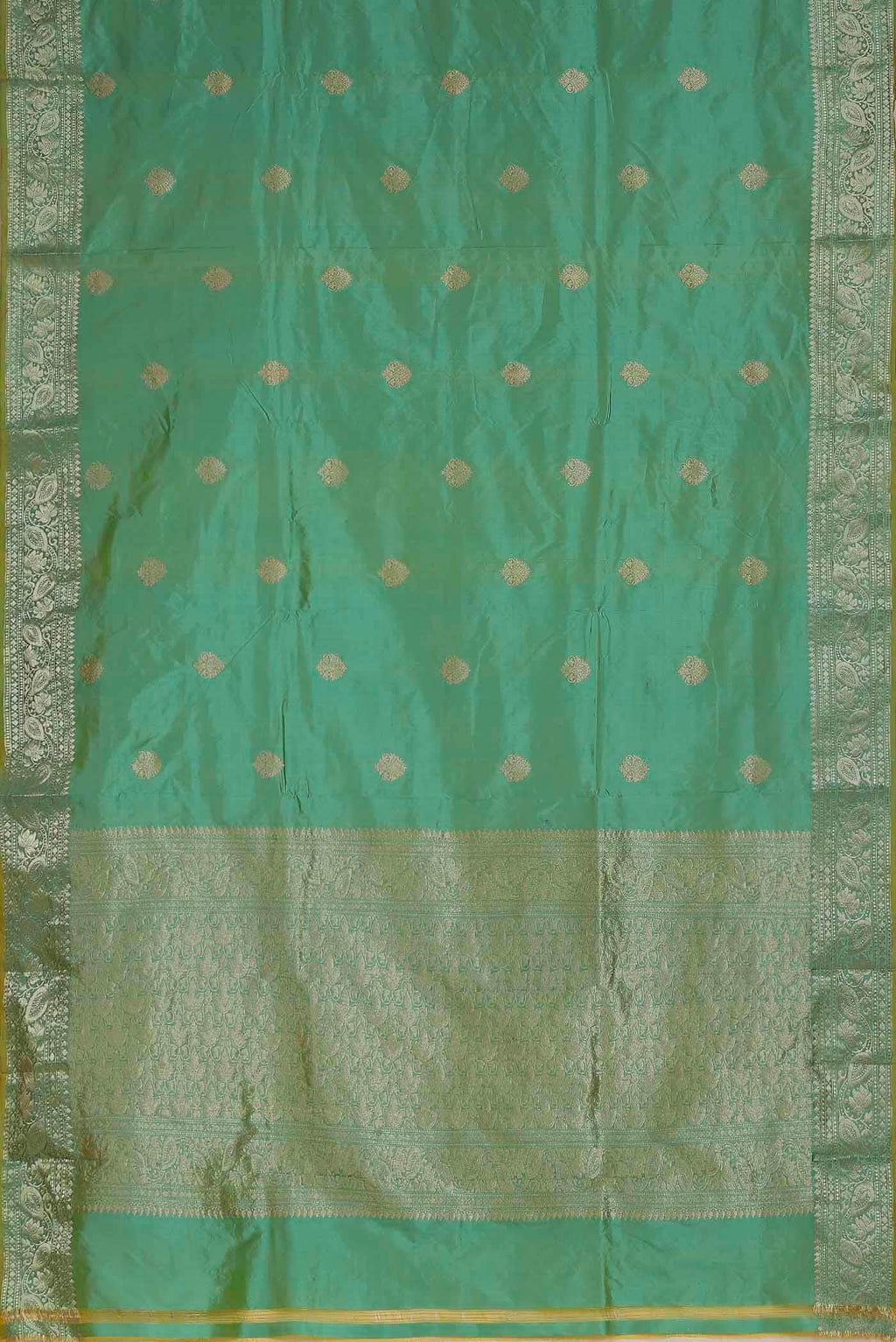 Green Banarasi Katan Silk Saree