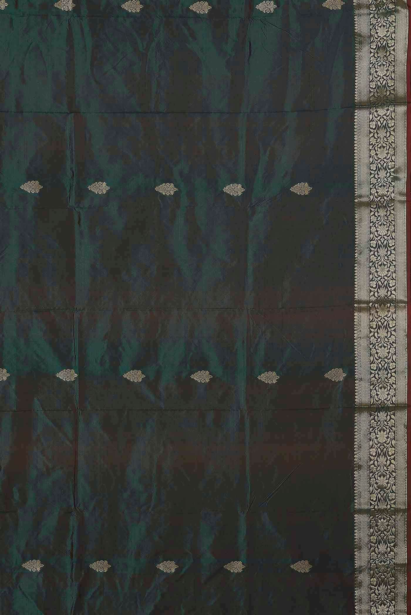 Blue Banarasi Katan Silk Saree