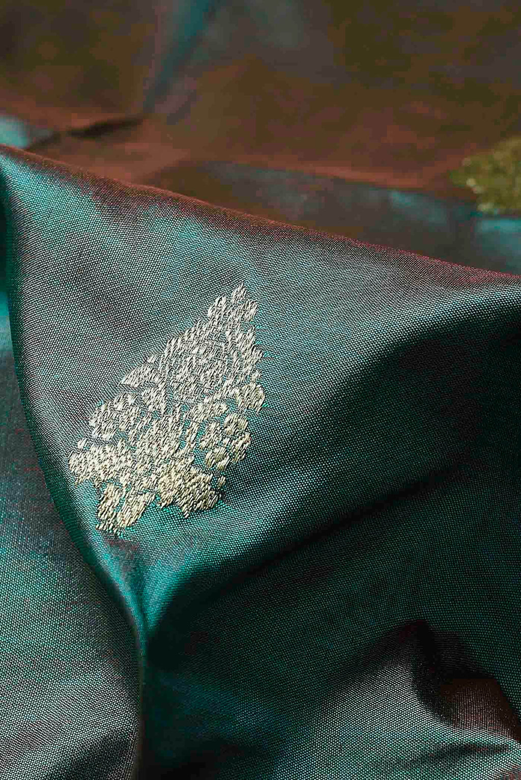 Blue Banarasi Katan Silk Saree