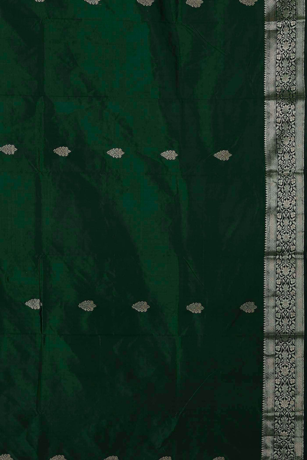 Green Banarasi Katan Silk Saree