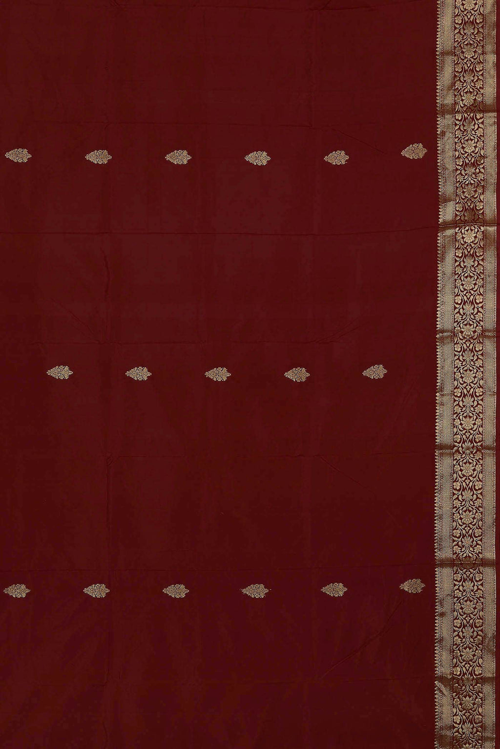 Maroon Banarasi Katan Silk Saree