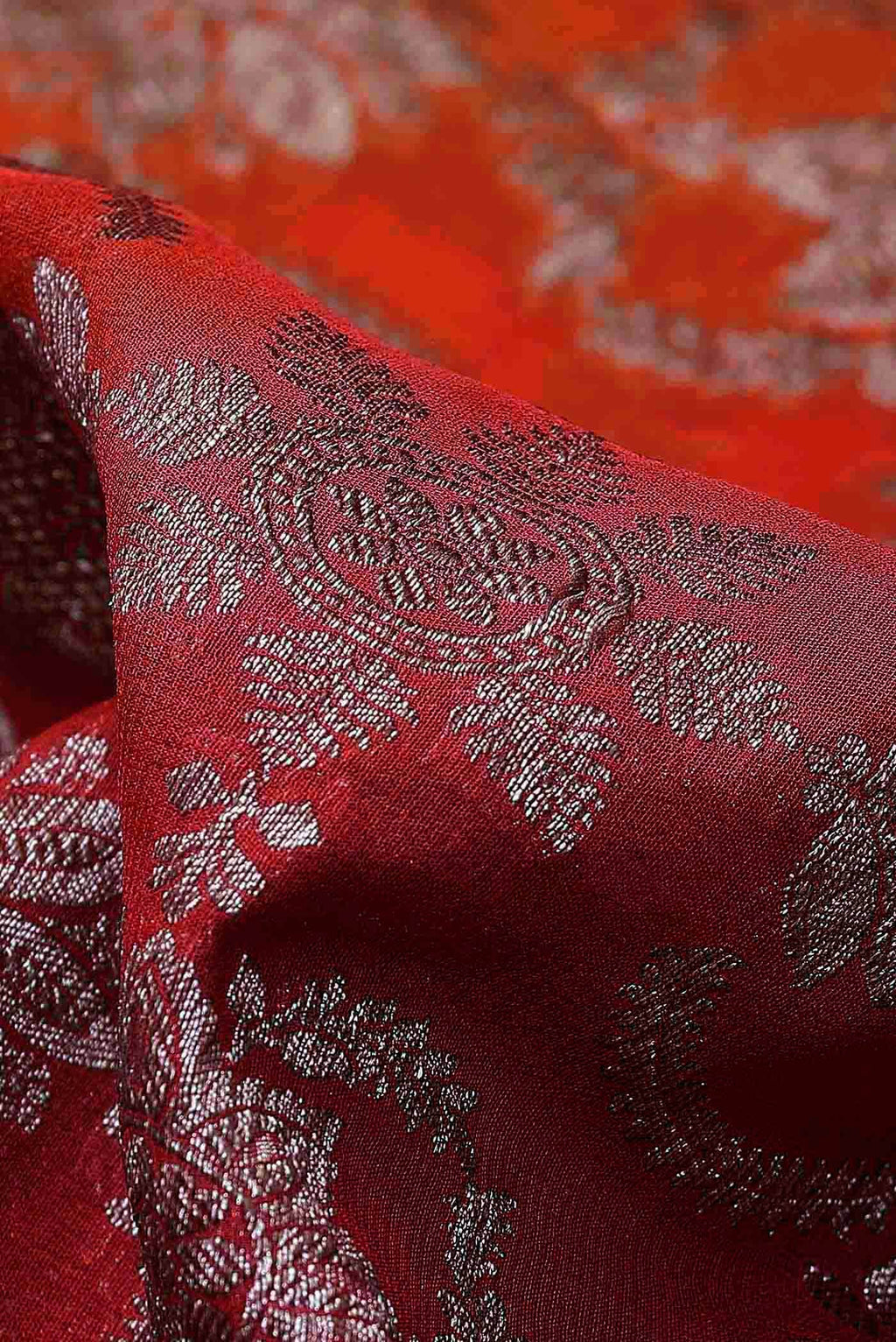 Red Banarasi Georgette Saree