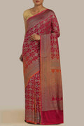 Red Banarasi Georgette Saree