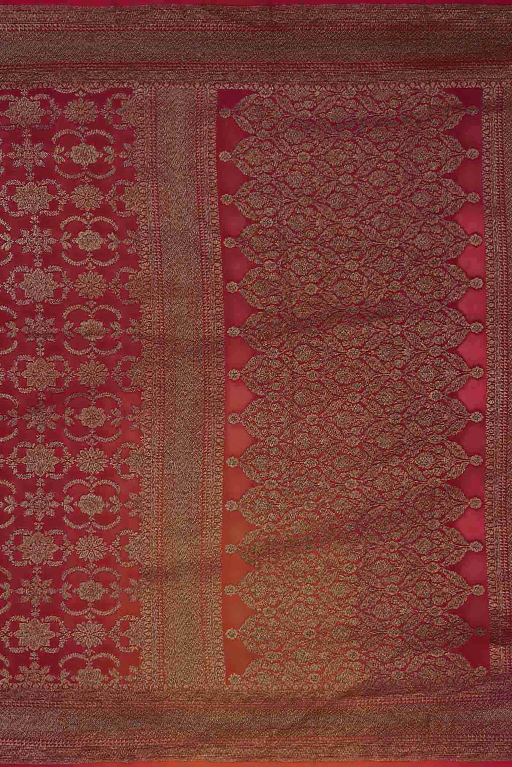 Red Banarasi Georgette Saree