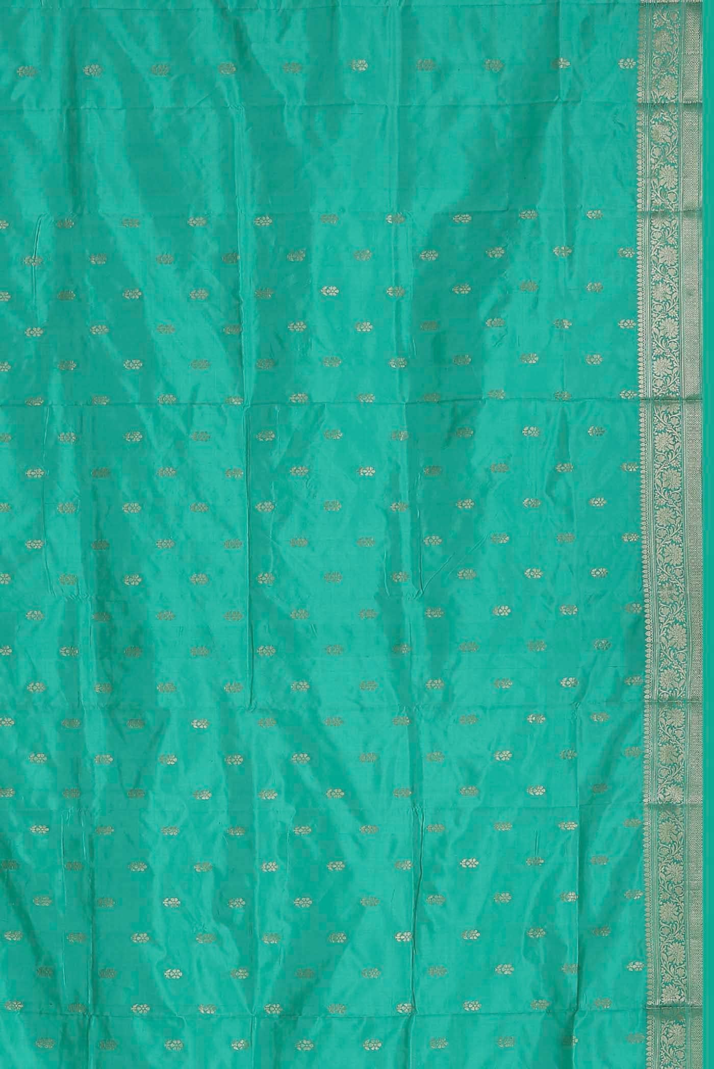 Blue Banarasi Katan Silk Saree