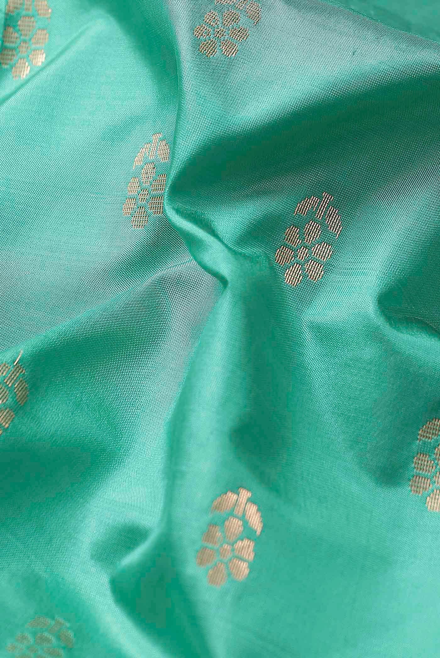 Blue Banarasi Katan Silk Saree