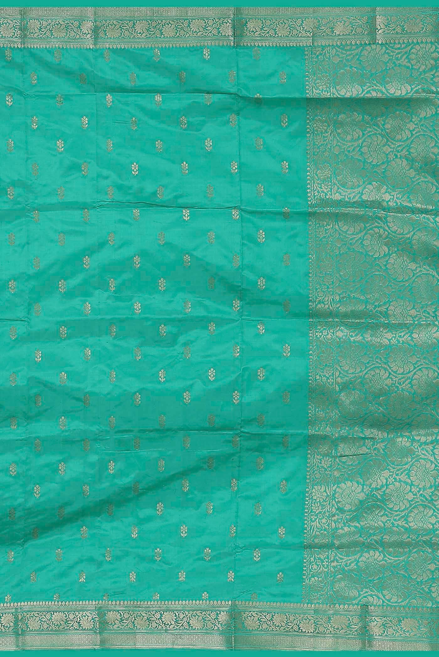 Blue Banarasi Katan Silk Saree