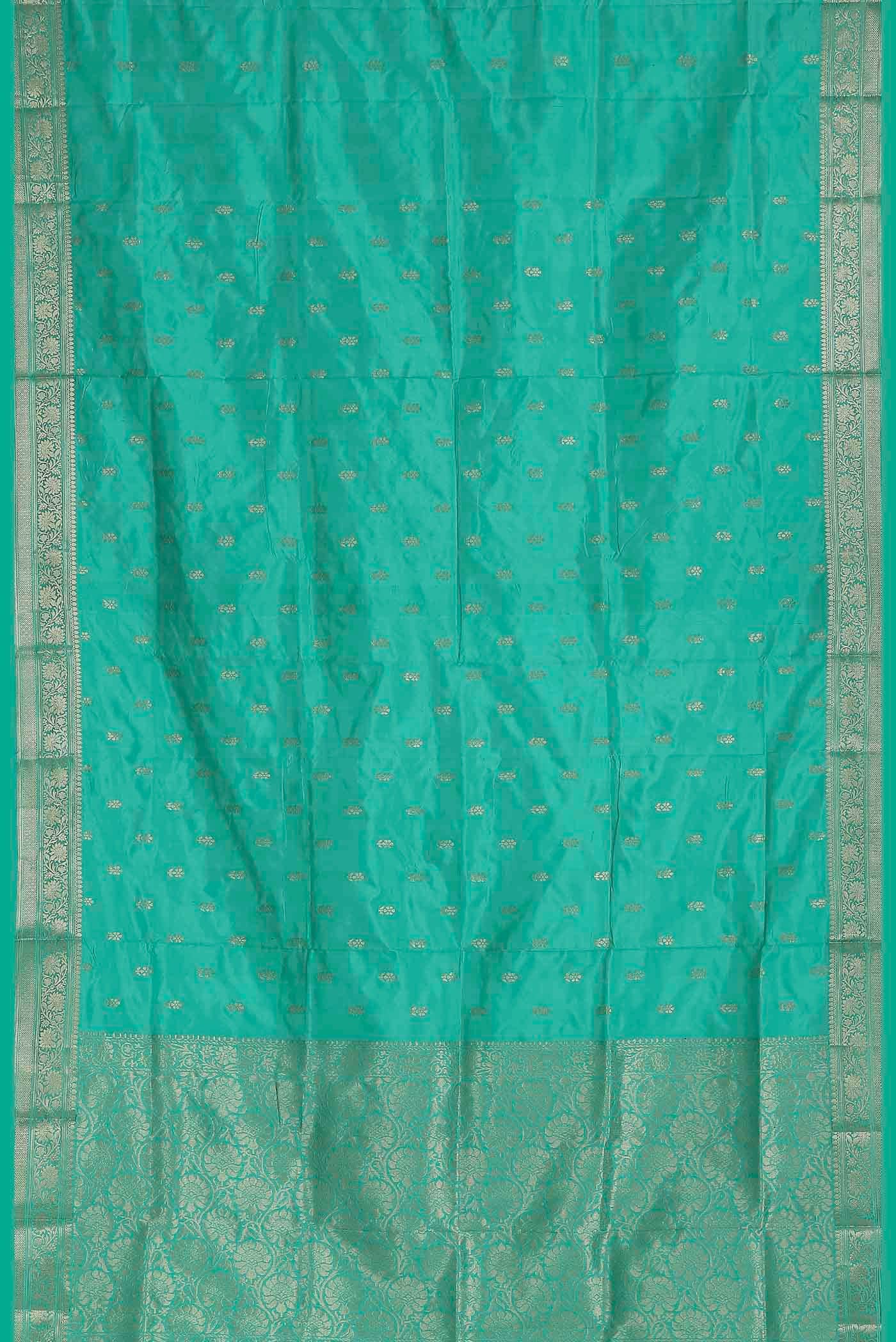 Blue Banarasi Katan Silk Saree