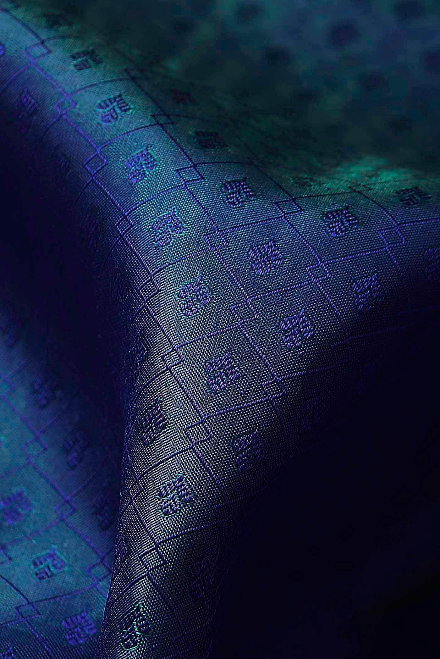 Blue Kanchipuram Silk Saree