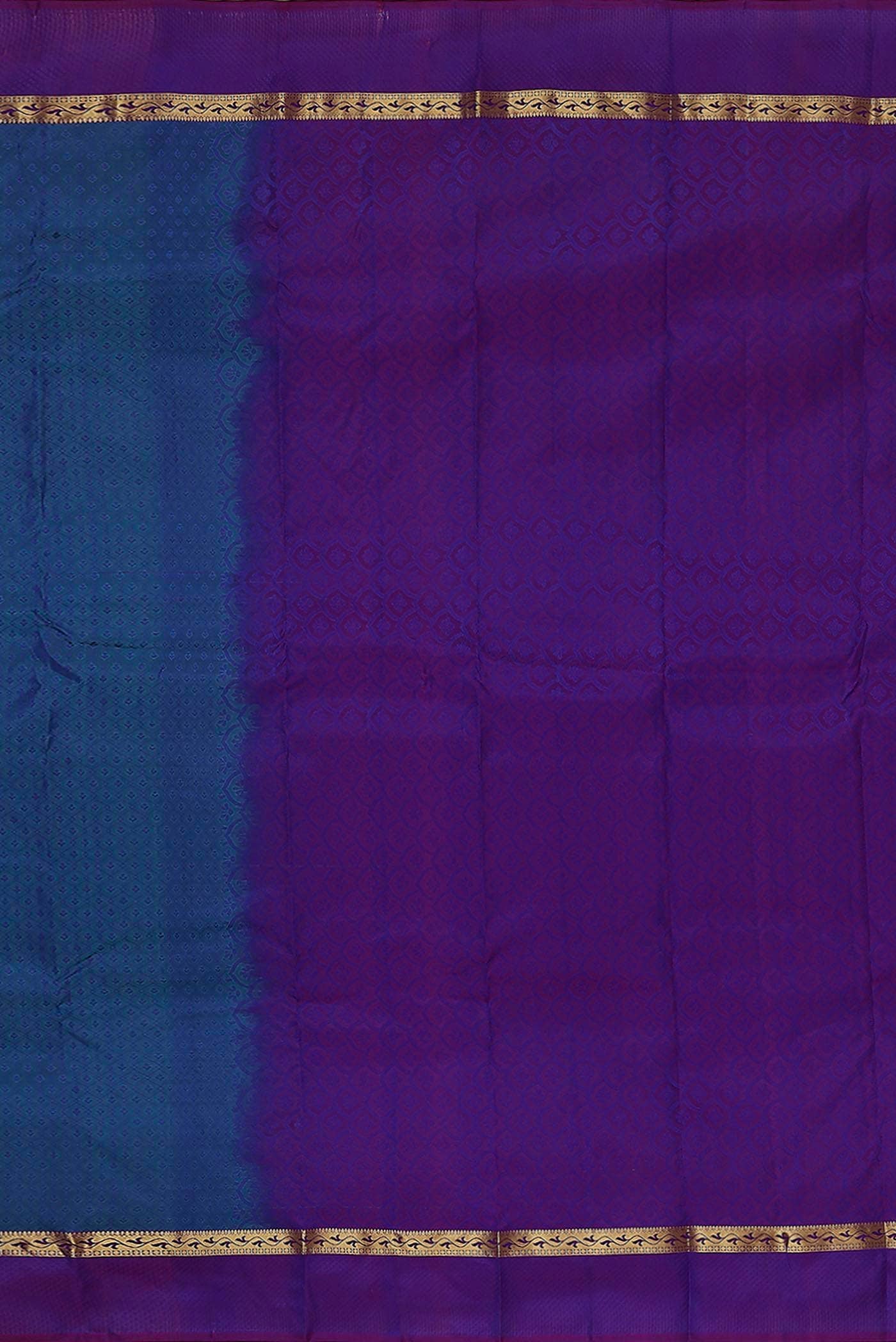 Blue Kanchipuram Silk Saree
