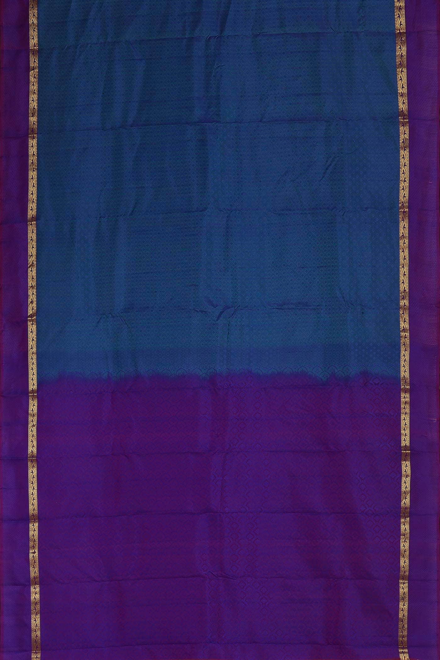Blue Kanchipuram Silk Saree