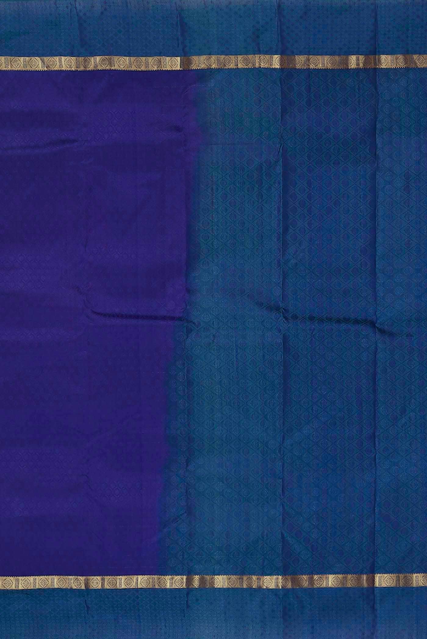 Blue Kanchipuram Silk Saree
