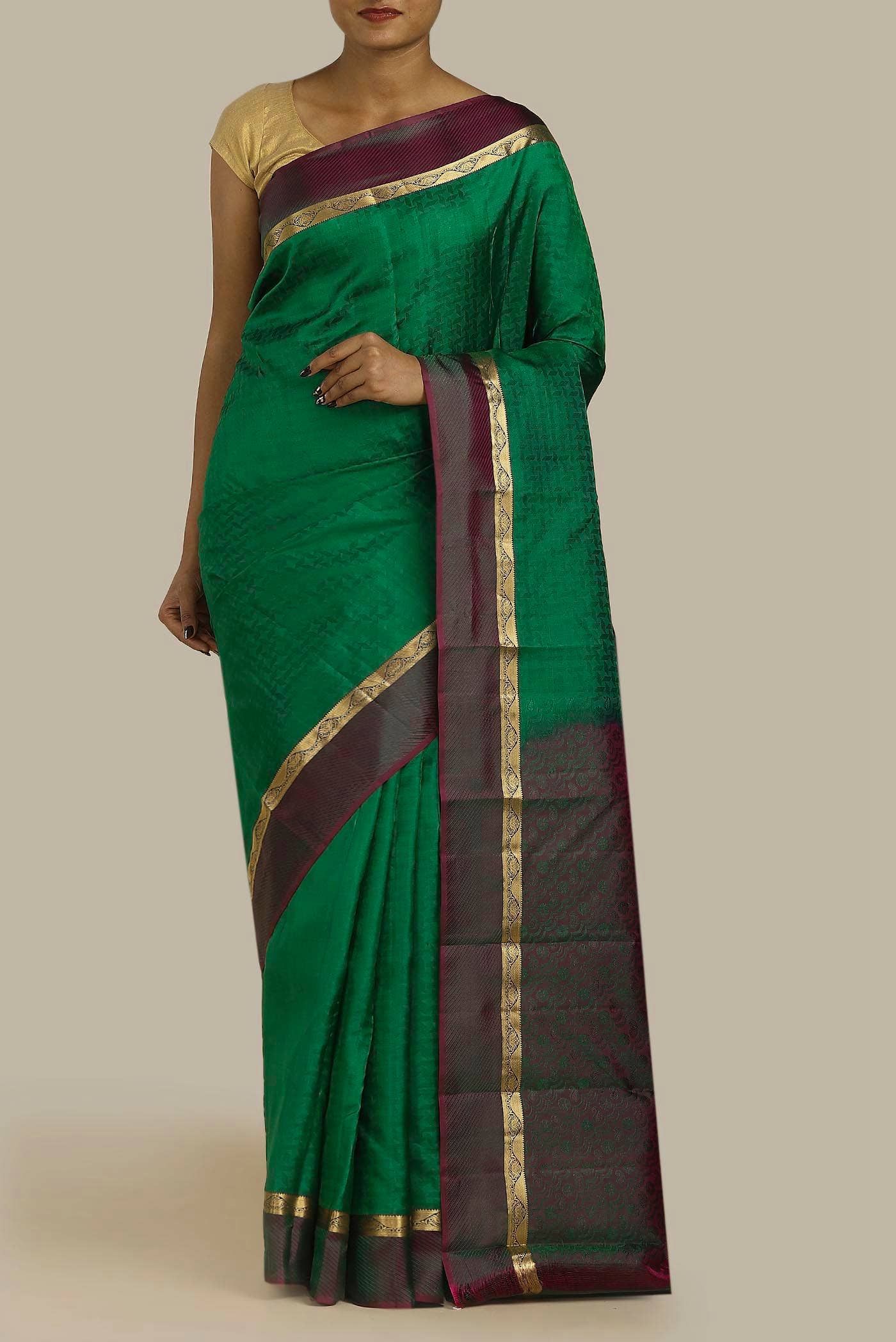Green Kanchipuram Silk Saree