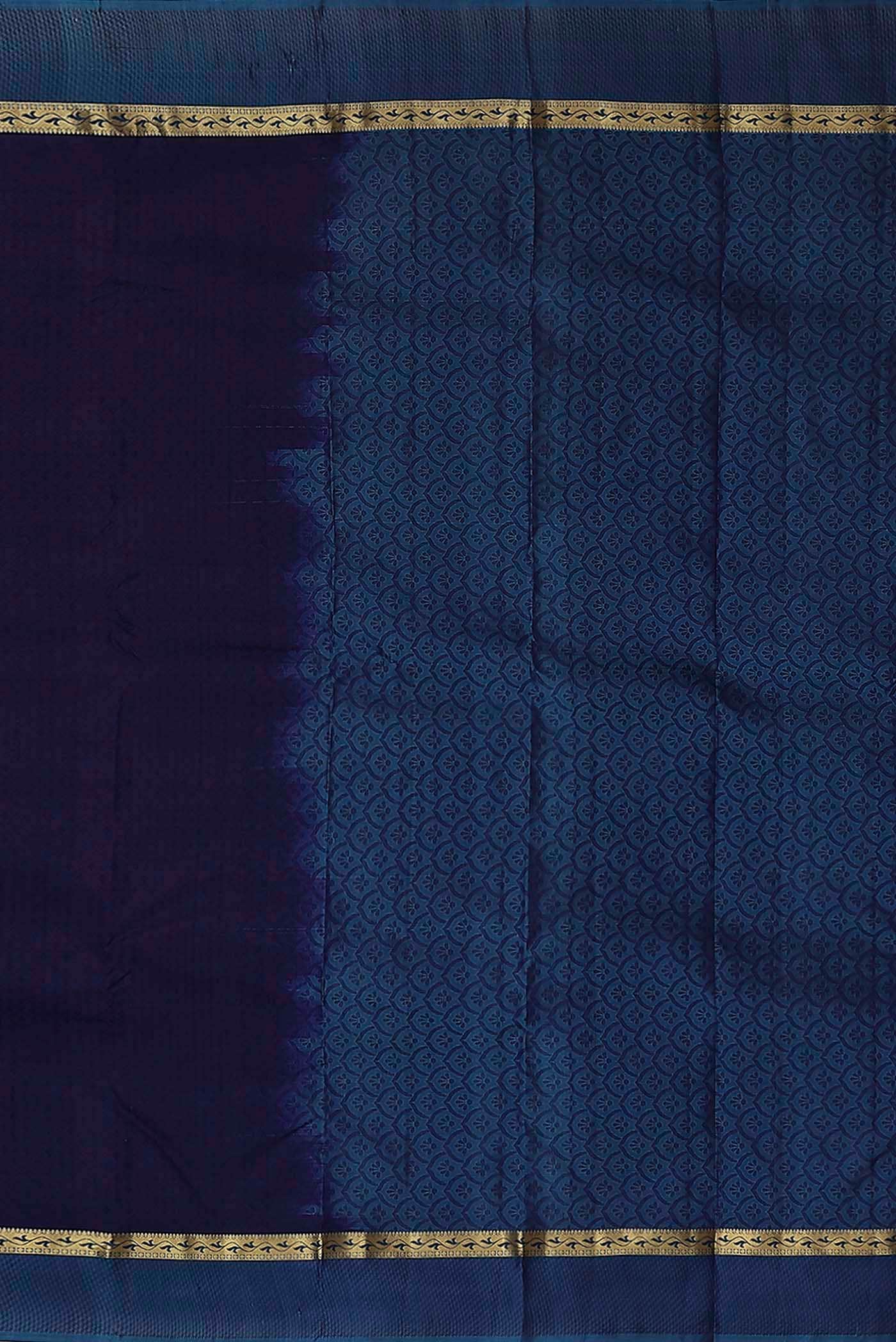 Blue Kanchipuram Silk Saree