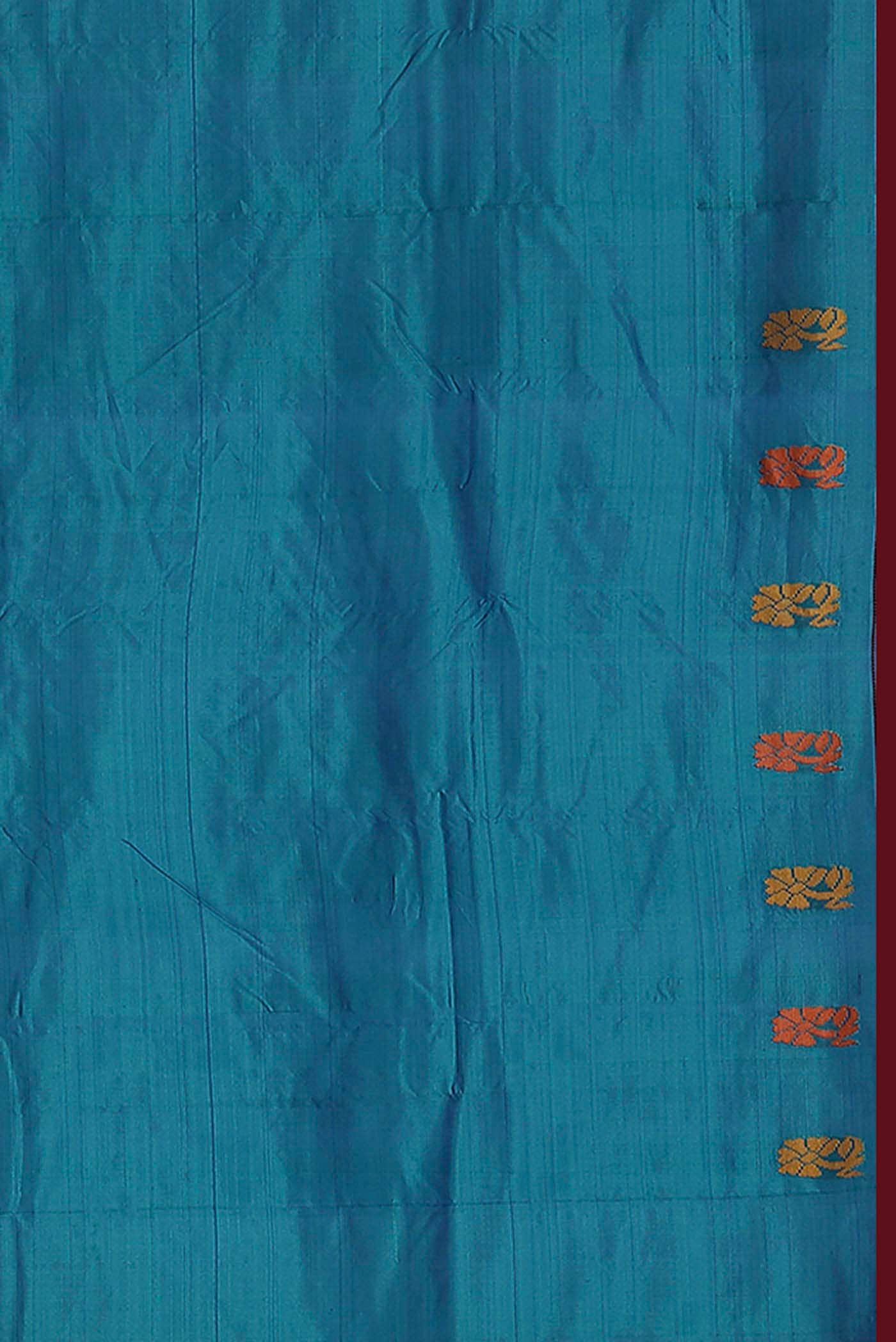 Blue Kanchipuram Silk Saree