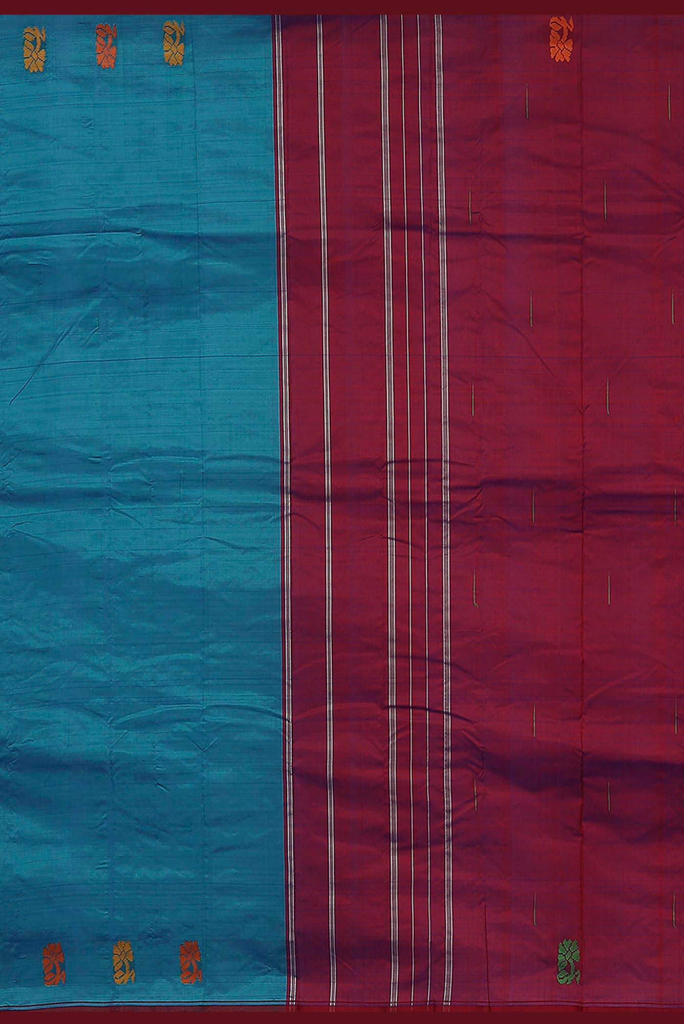 Blue Kanchipuram Silk Saree