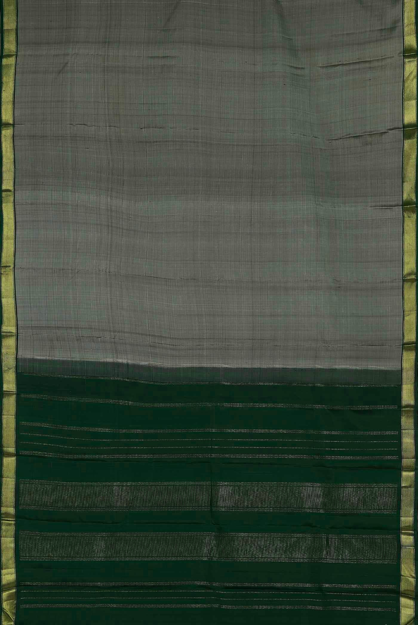 Grey Kanchipuram Silk Saree