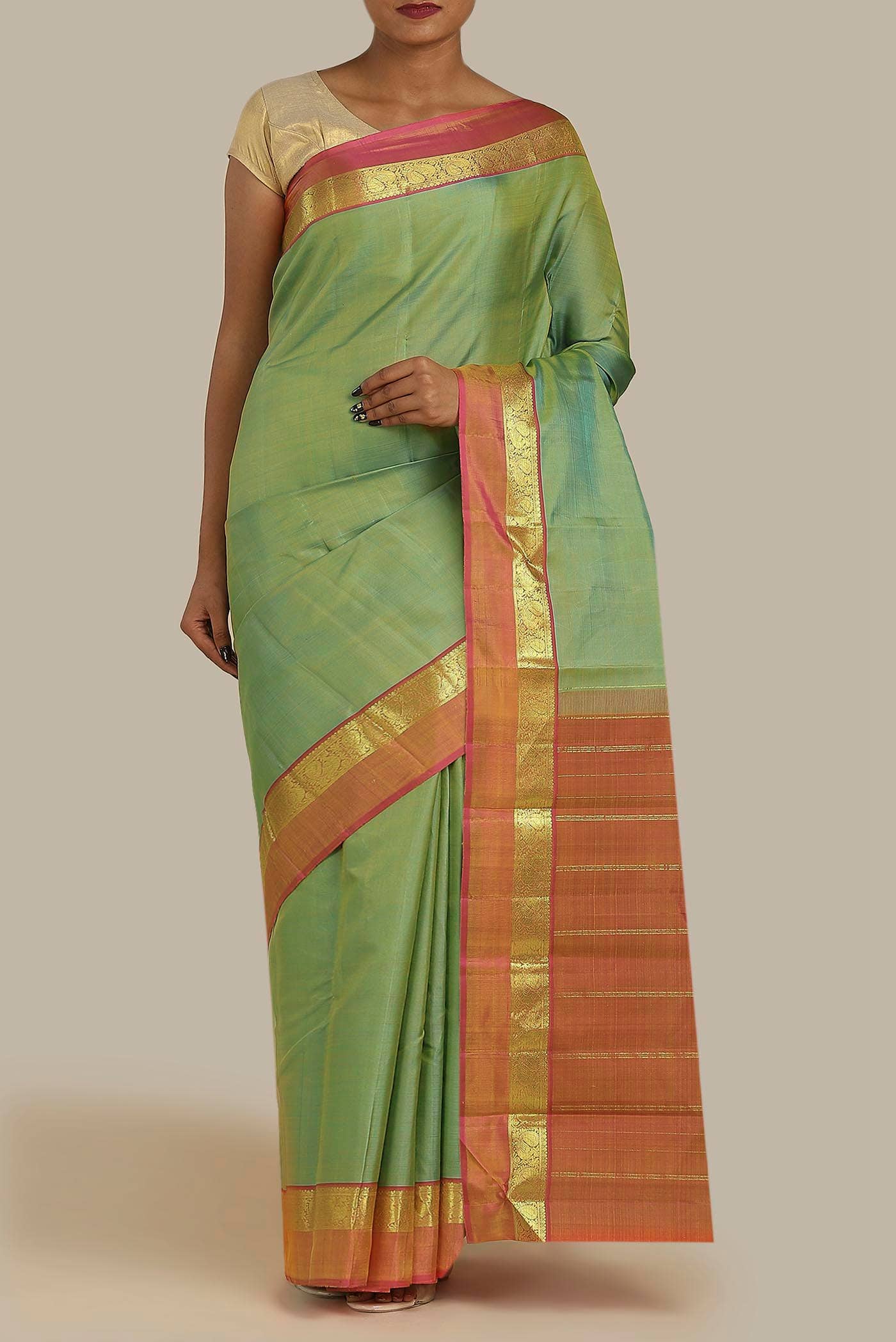 Green Kanchipuram Silk Saree