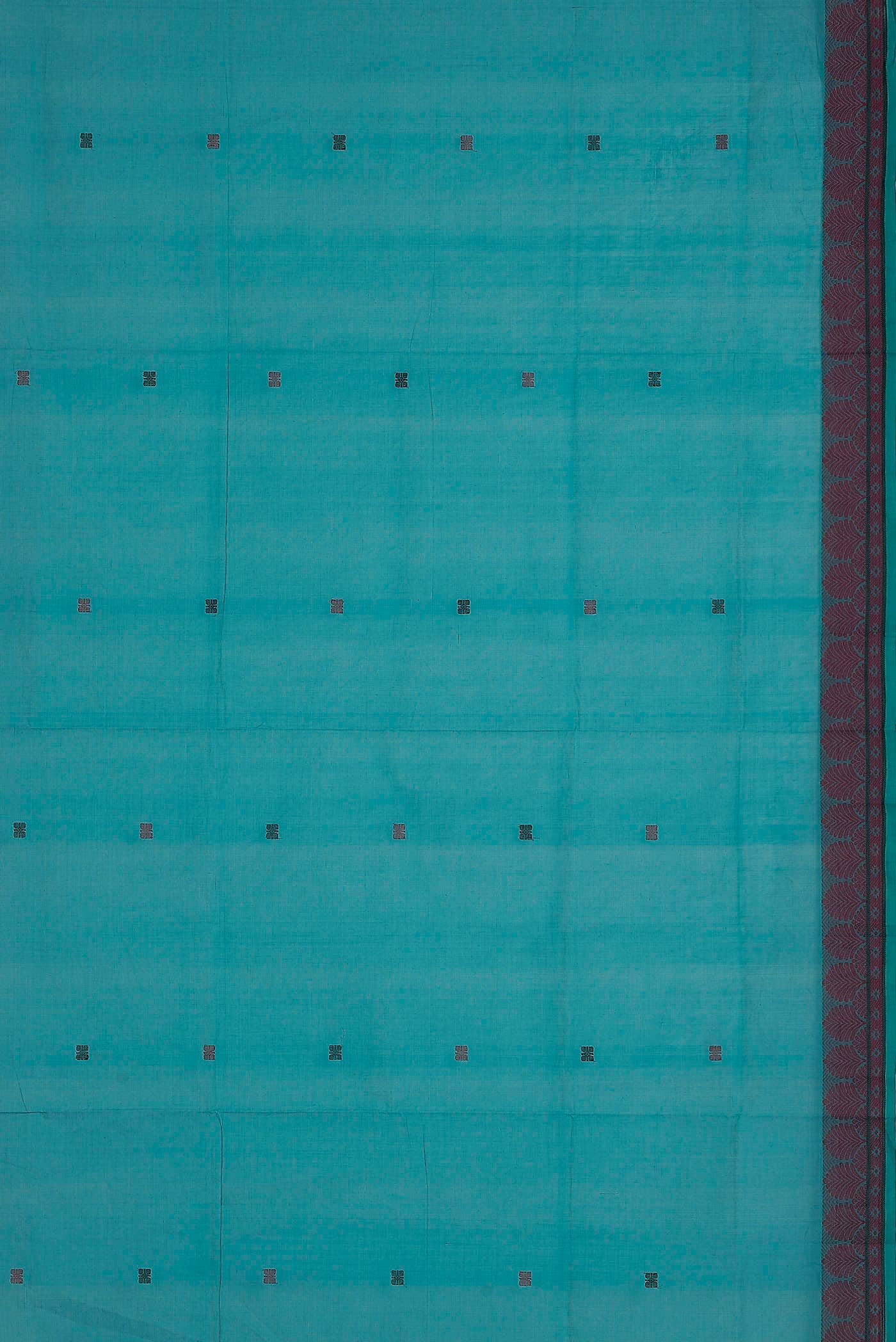 Blue Coimbatore Cotton Saree