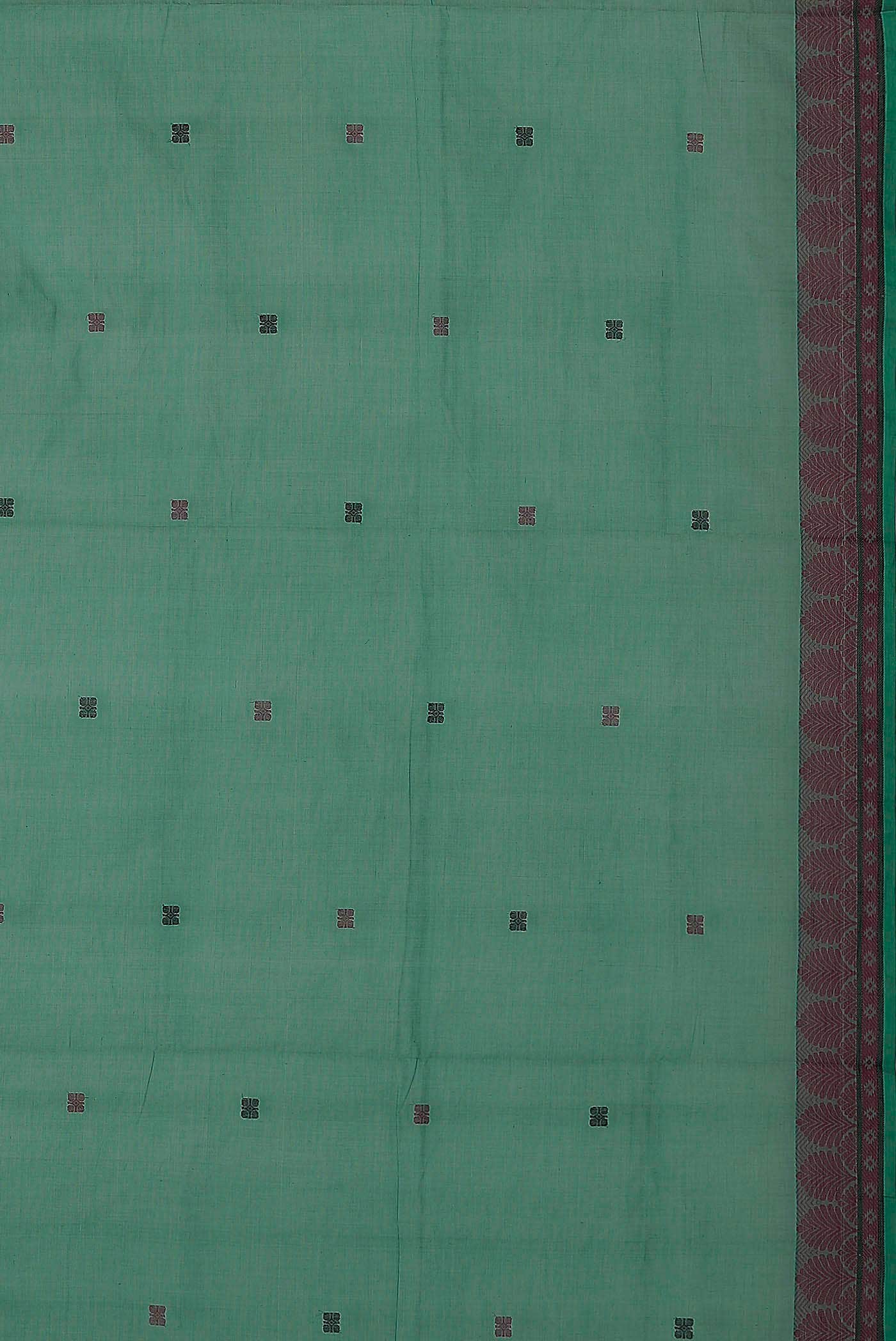 Green Coimbatore Cotton Saree