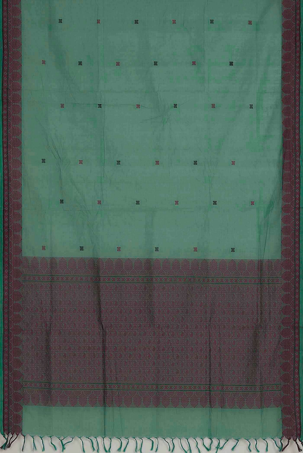 Green Coimbatore Cotton Saree