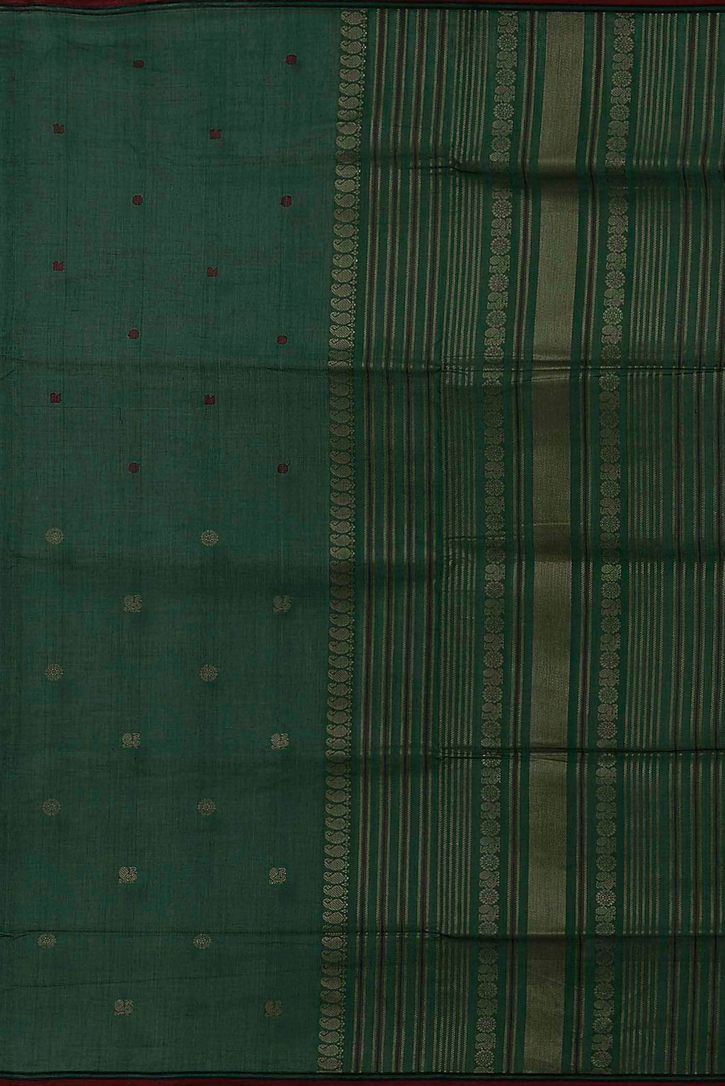 Green Coimbatore Cotton Saree