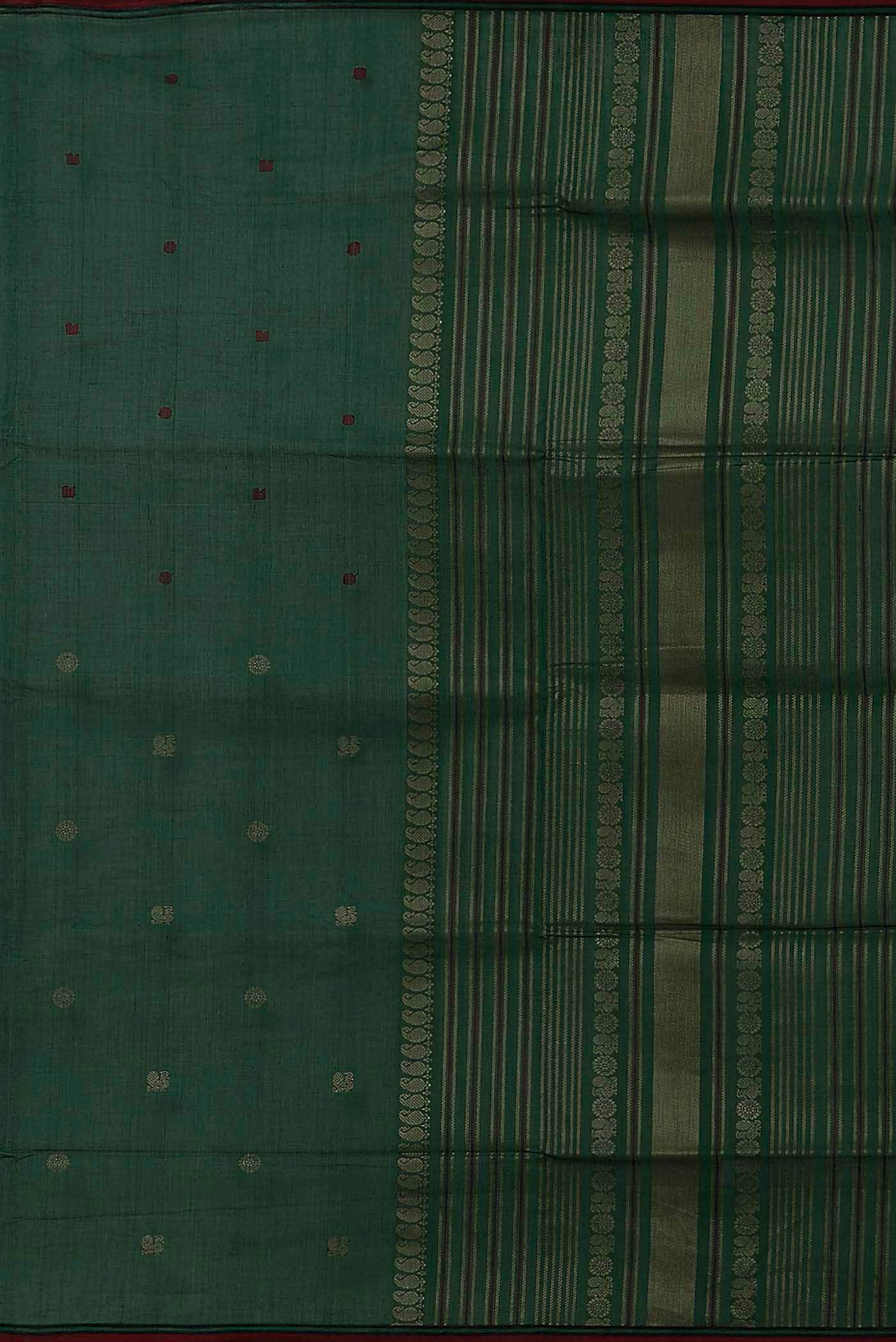 Green Coimbatore Cotton Saree