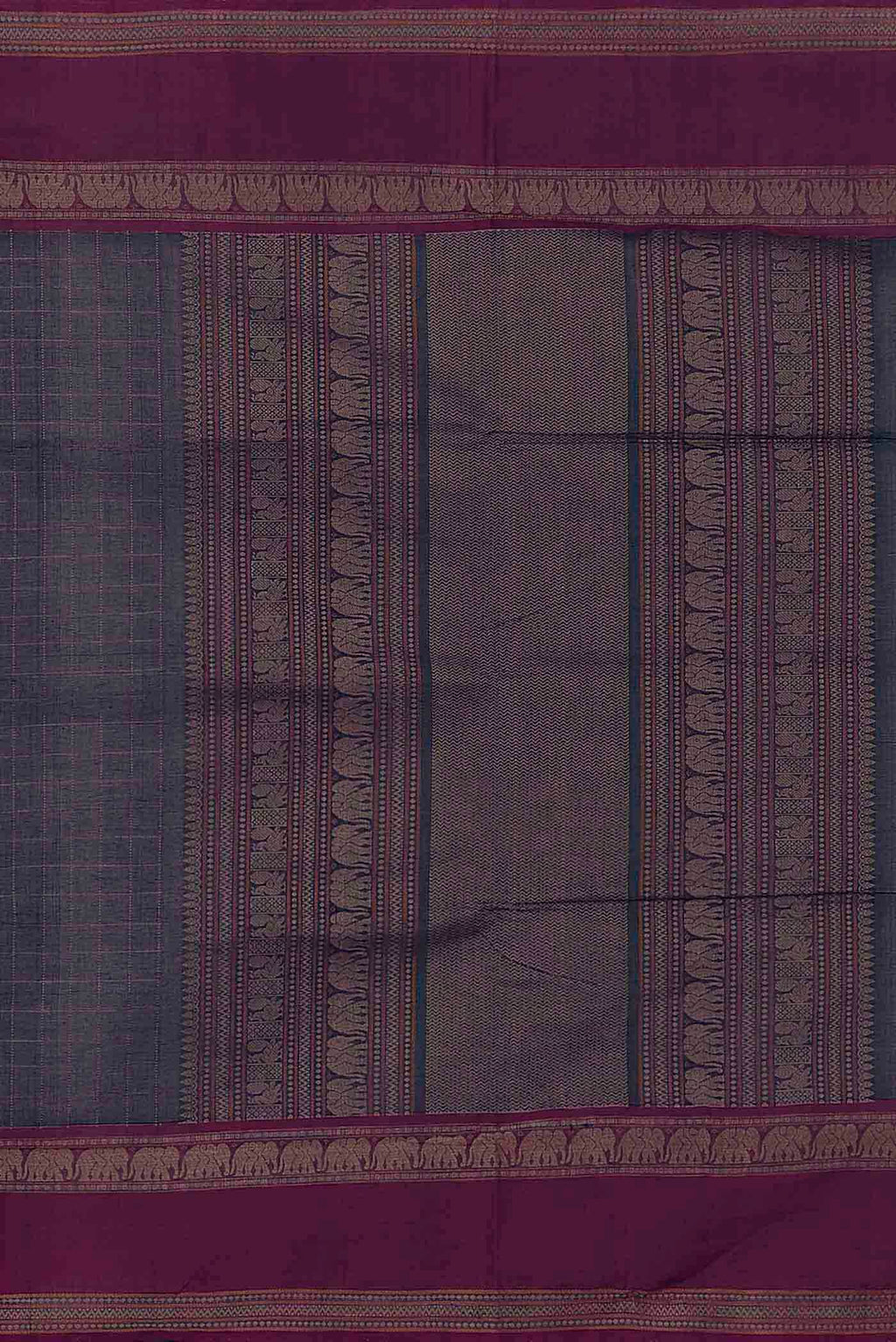 Navy Blue Coimbatore Cotton Saree