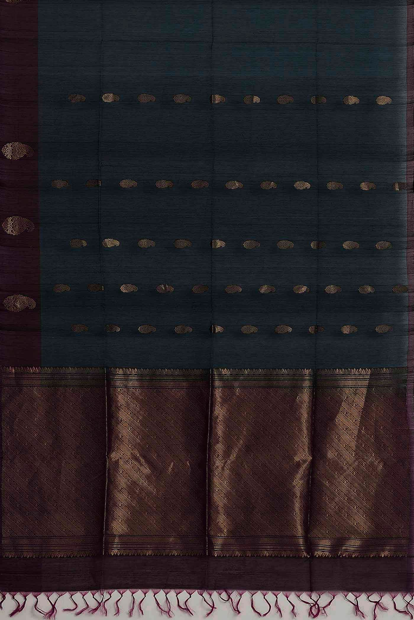 Black Silk Cotton Saree