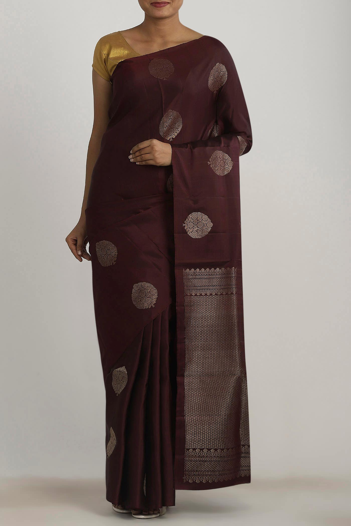 Brown Soft Silk Saree