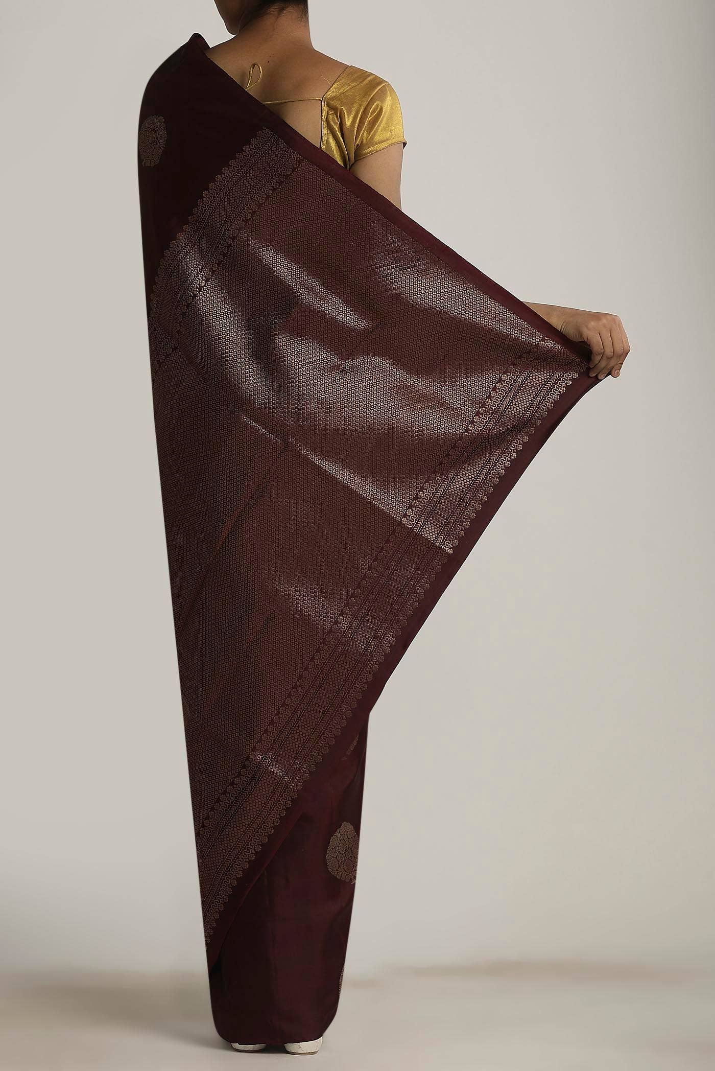Brown Soft Silk Saree