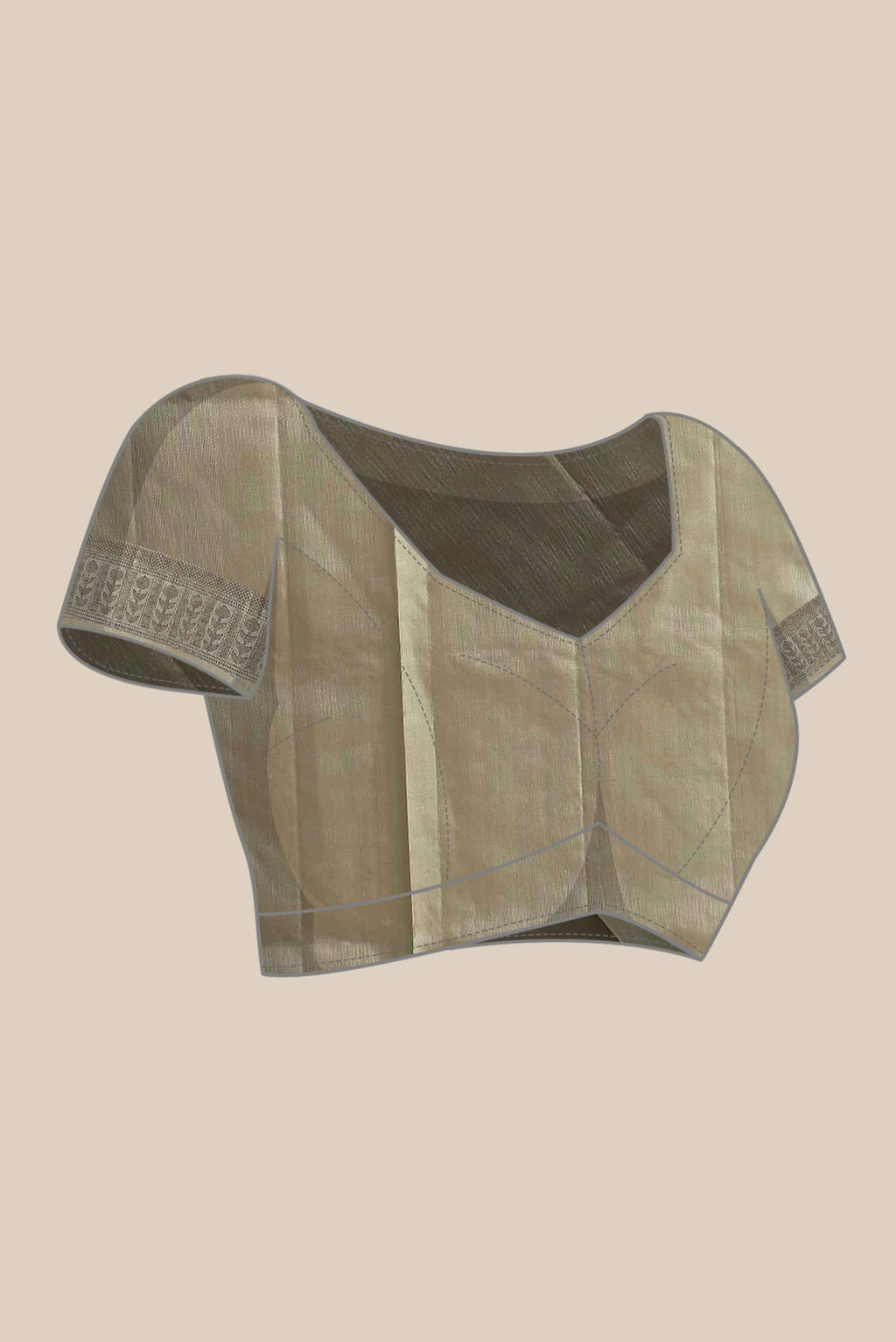 Beige Soft Silk Saree